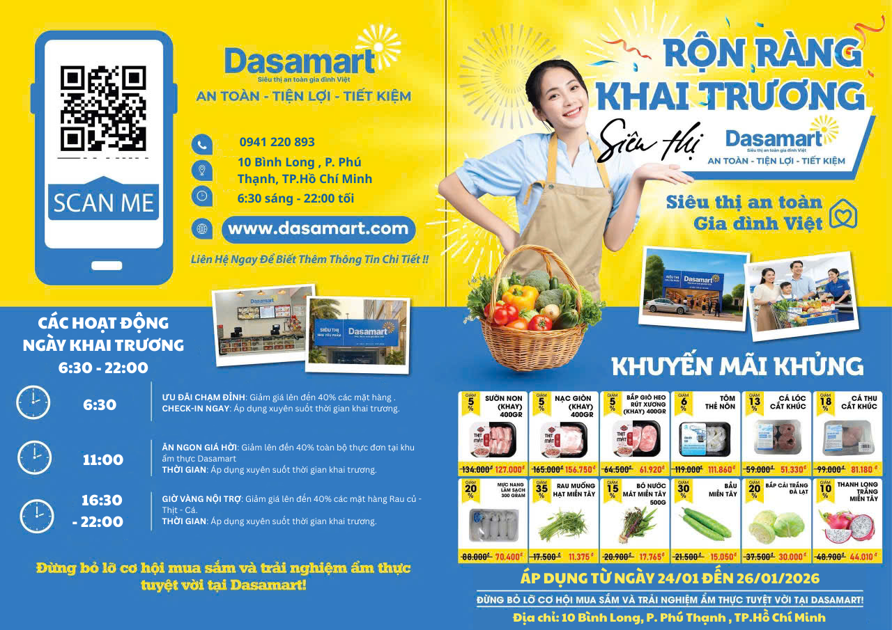 Dasamart: Mô hình bán lẻ nhu yếu phẩm trong chiến lược phát triển kinh tế xanh