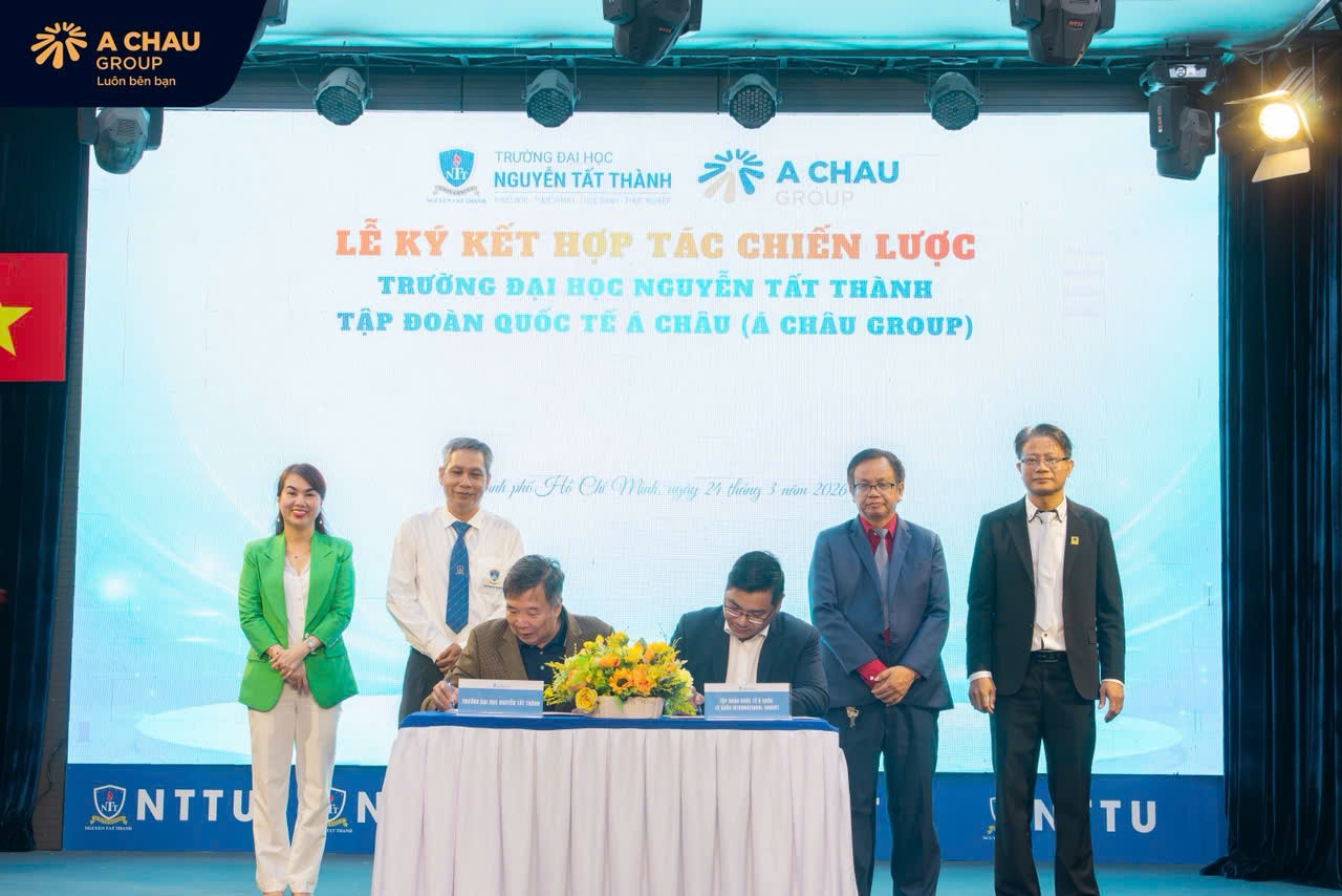 Á Châu Group ký kết hợp tác chiến lược với Trường Đại học Nguyễn Tất Thành tại Diễn đàn B2B 2026