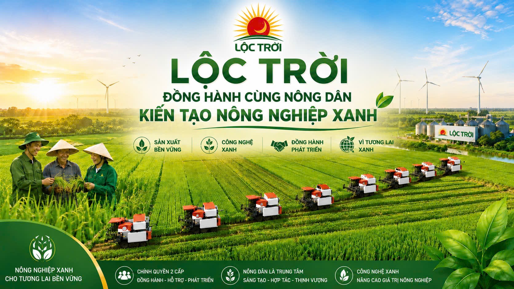 Lộc Trời đồng hành cùng chính quyền địa phương hai cấp, kiến tạo nền nông nghiệp xanh - Ảnh 1