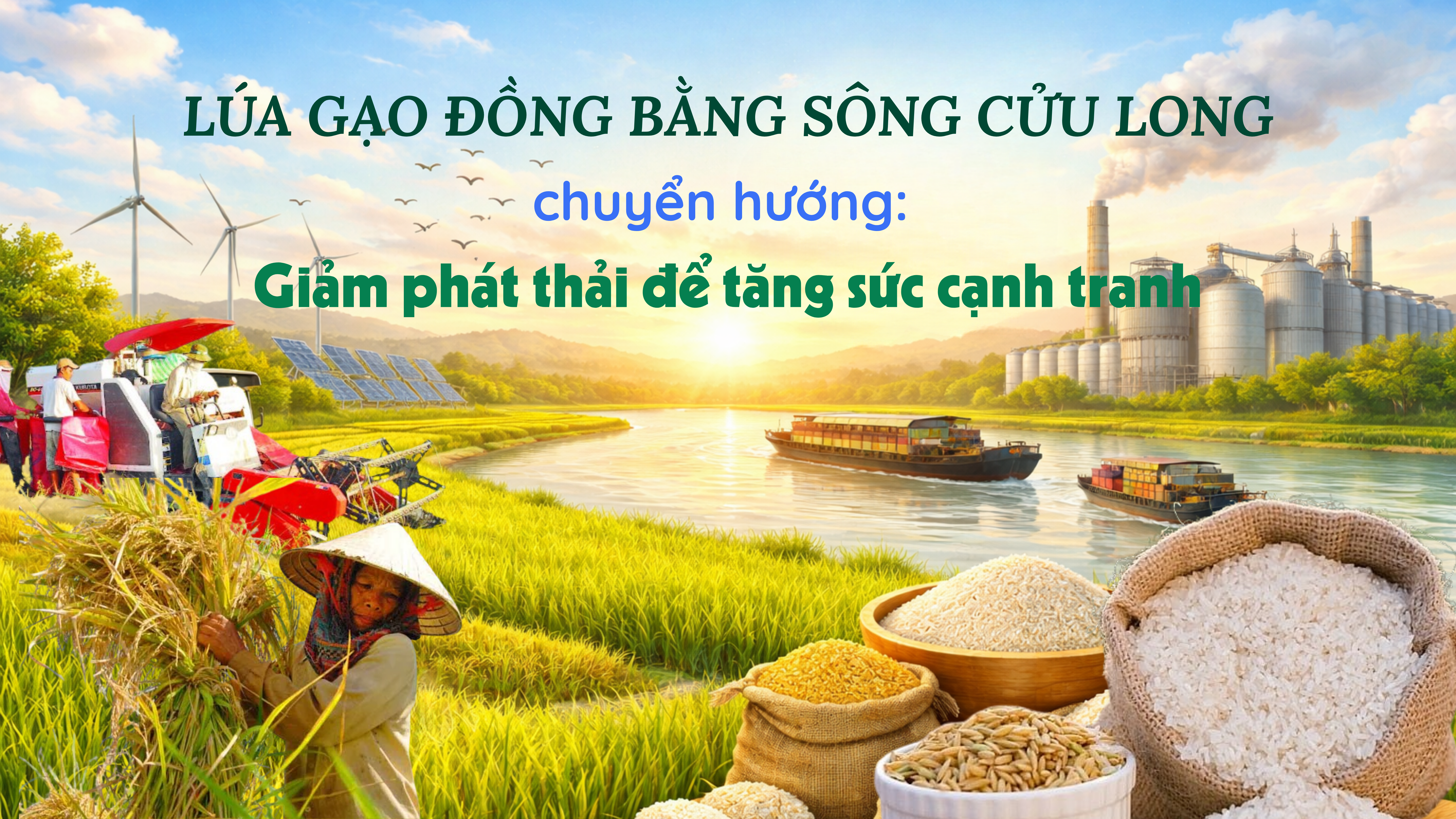 [eMagazine] Lúa gạo đồng bằng sông Cửu Long chuyển hướng: Giảm phát thải để tăng sức cạnh tranh
