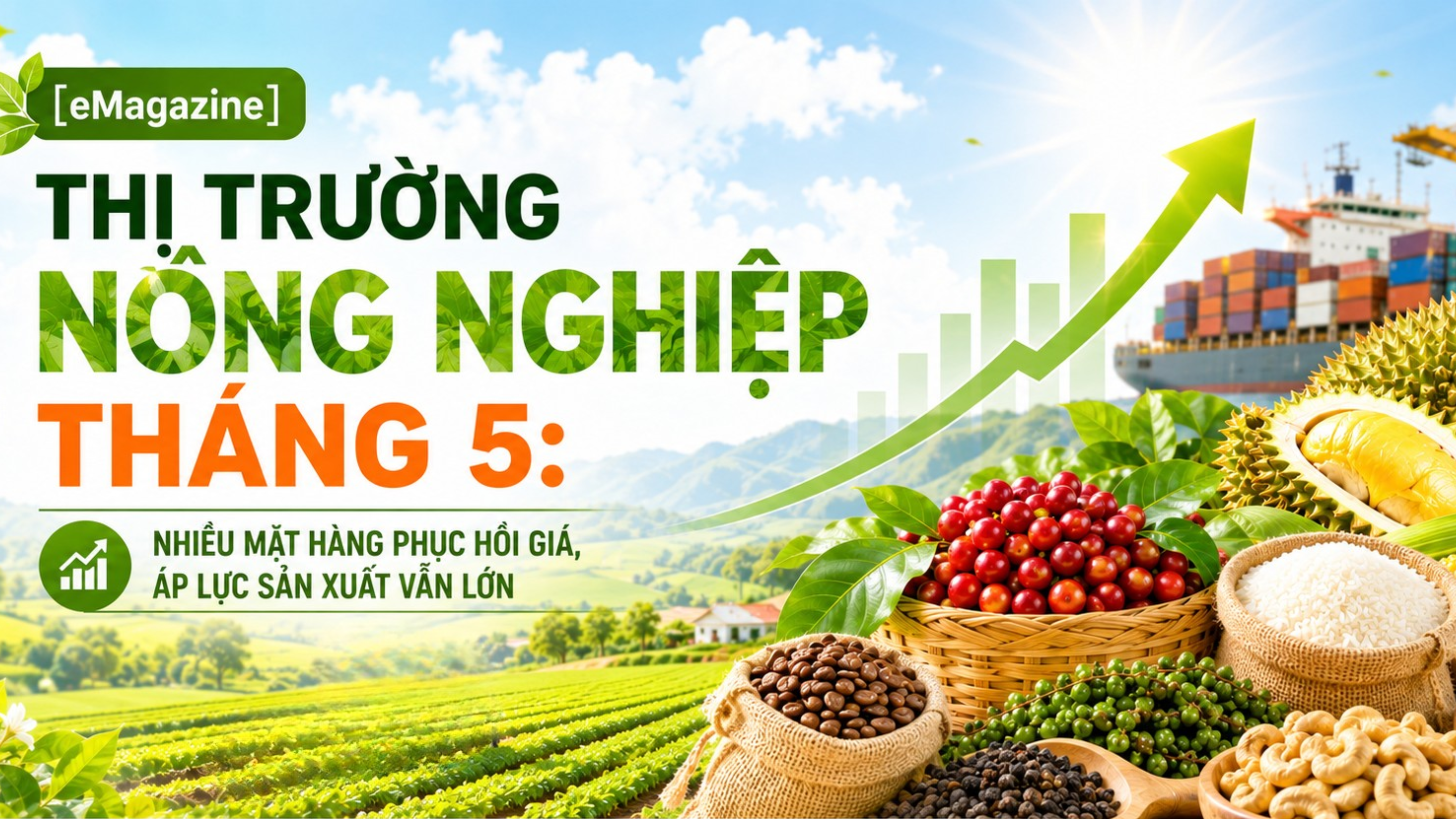 [eMagazine] Thị trường nông nghiệp tháng 5: Nhiều mặt hàng phục hồi giá, áp lực sản xuất vẫn lớn