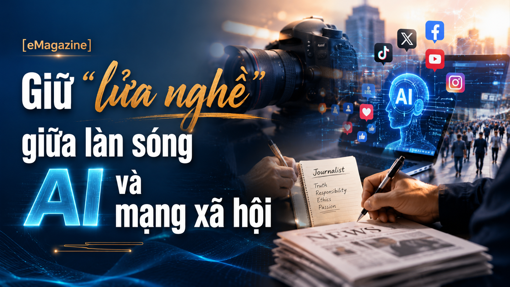 [eMagazine] Giữ “lửa nghề” giữa làn sóng AI và mạng xã hội