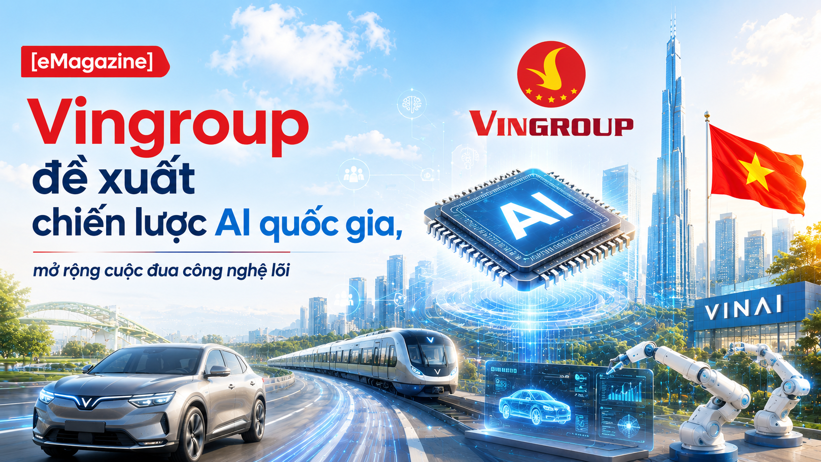 [eMagazine] Vingroup đề xuất chiến lược AI quốc gia, mở rộng cuộc đua công nghệ lõi
