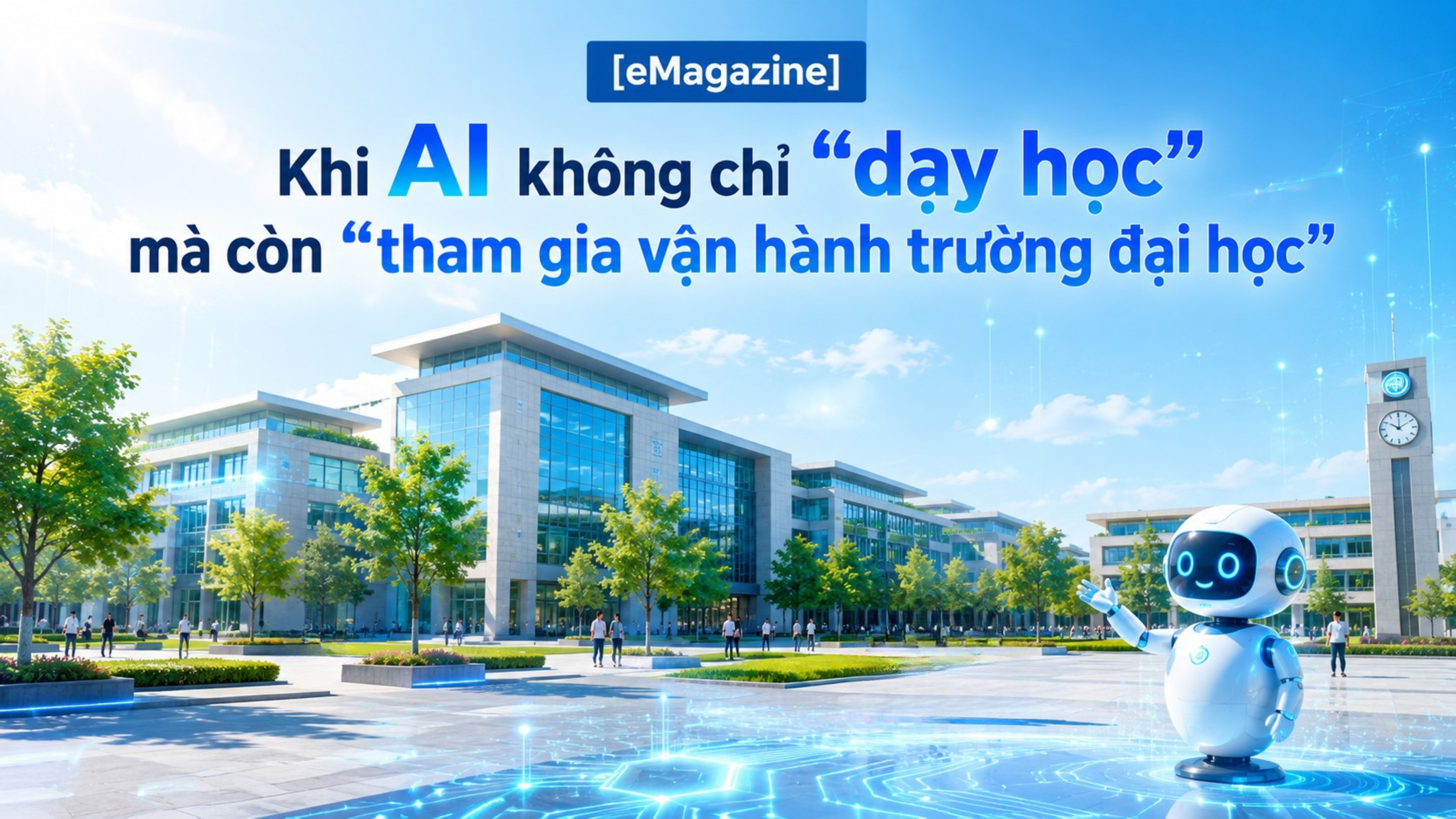 [eMagazine] Khi AI không chỉ "dạy học" mà còn "tham gia vận hành trường đại học"