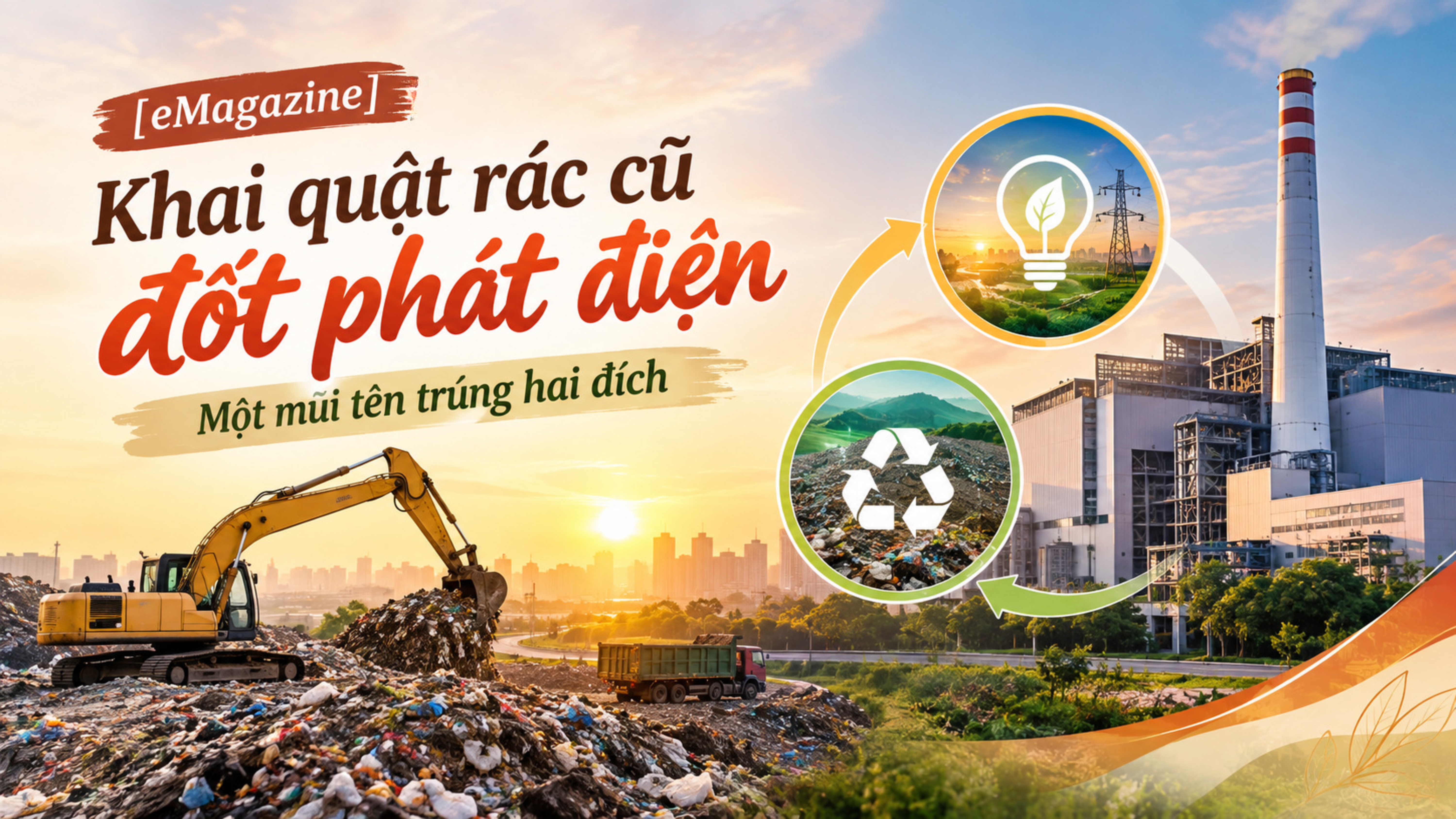 [eMagazine] Khai quật rác cũ đốt phát điện - Một mũi tên trúng hai đích