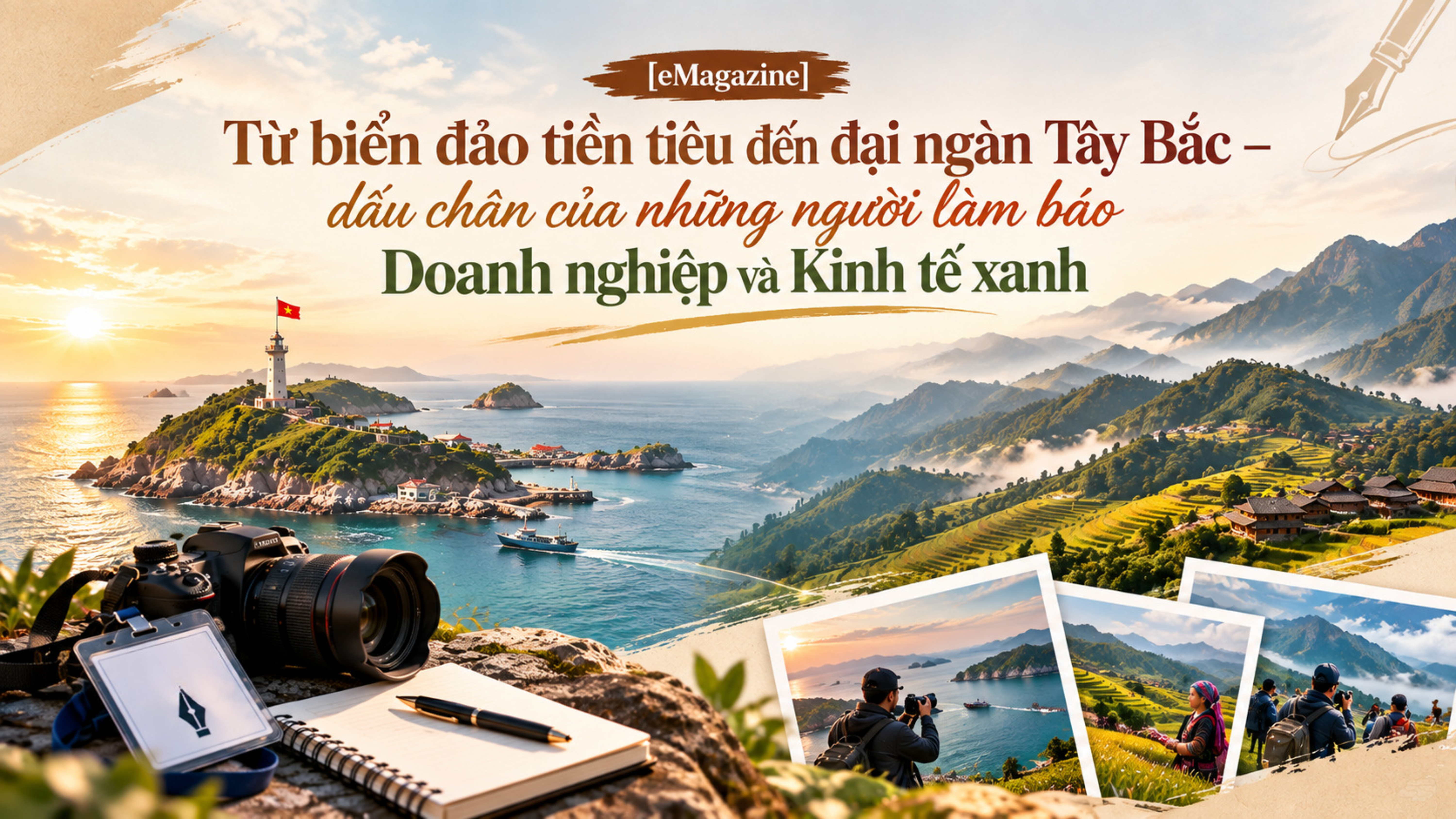 [eMagazine] Từ biển đảo tiền tiêu đến đại ngàn Tây Bắc – dấu chân của những người làm báo Doanh nghiệp và Kinh tế xanh