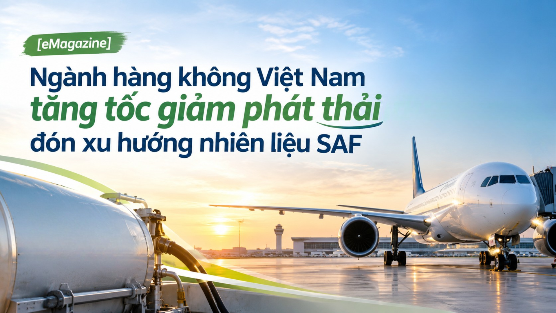 [eMagazine] Ngành hàng không Việt Nam tăng tốc giảm phát thải, đón xu hướng nhiên liệu SAF