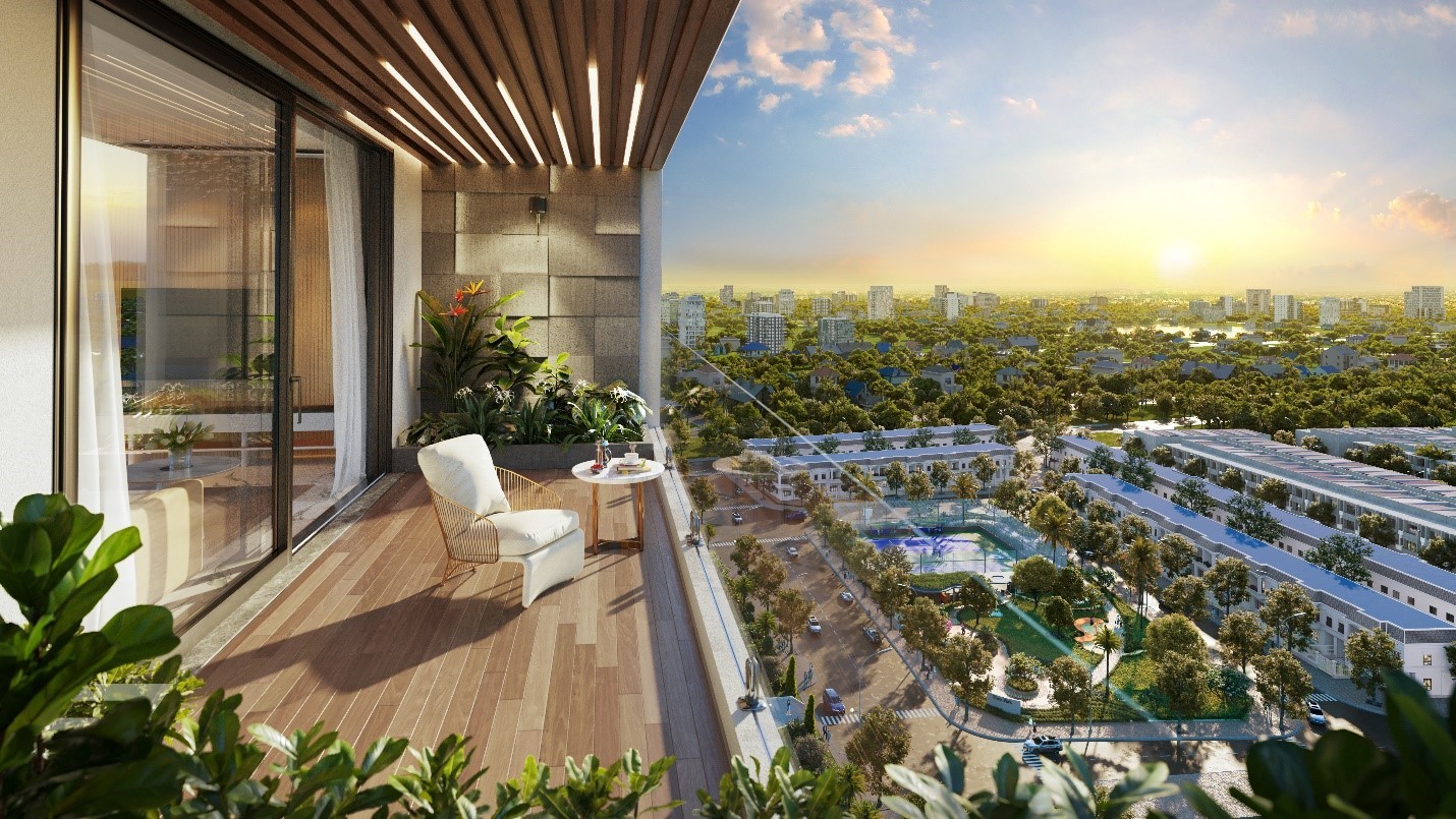 FIATO AIRPORT CITY hưởng lợi không gian xanh từ tổng khu Thang Long Home - Hiệp Phước.