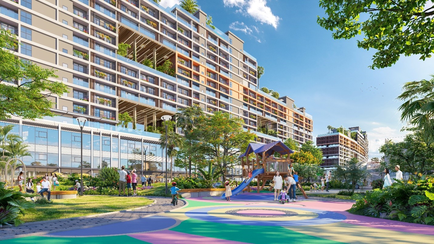 Không gian xanh được chú trọng giúp kết nối con người và thiên nhiên.