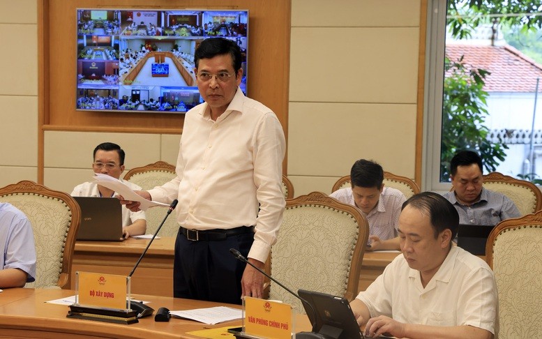 Thứ trưởng Bộ Xây dựng Bùi Xuân Dũng cho biết Bộ đã rà soát, bàn giao hồ sơ thiết kế sơ bộ và ranh giới giải phóng mặt bằng để các địa phương xây dựng kế hoạch, triển khai tái định cư và công tác bồi thường - Ảnh: VGP/Minh Khôi