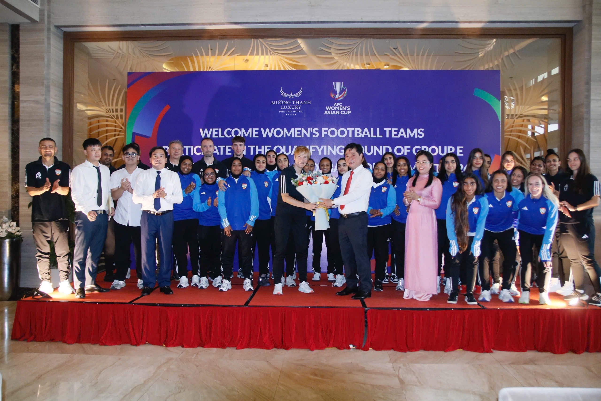 Ban Tổ chức tỉnh Phú Thọ rất nhiệt tình và chu đáo tiếp đón đội tuyển nữ UAE