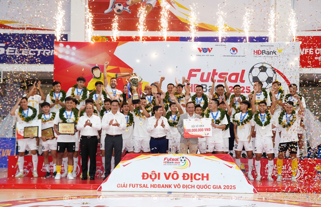Thái Sơn Nam TP. Hồ Chí Minh lên ngôi vô địch giải Futsal Vô địch quốc gia 2025