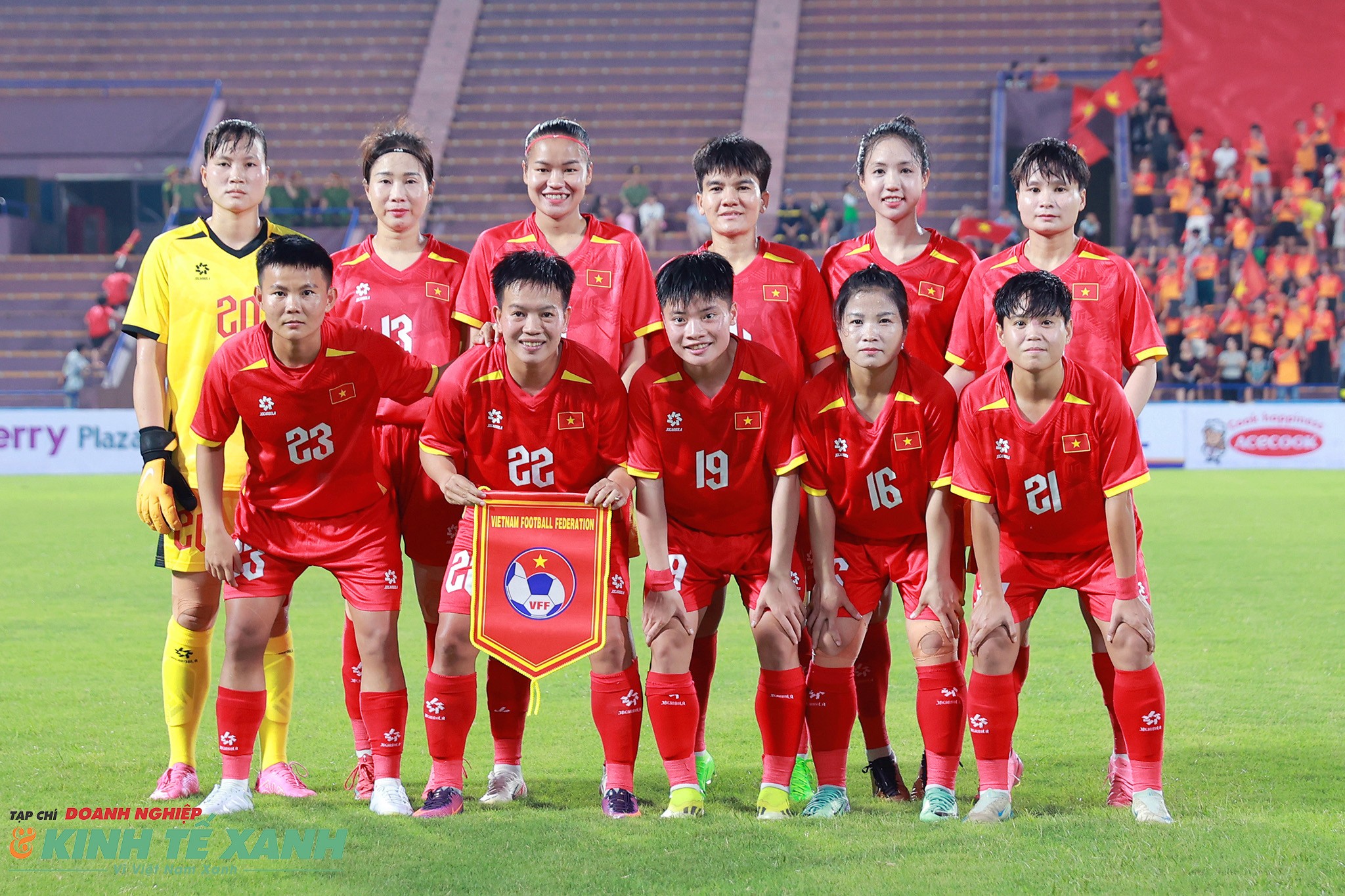 Đội hình xuất phát của đội tuyển nữ Việt Nam trận ra quân gặp Maldives
