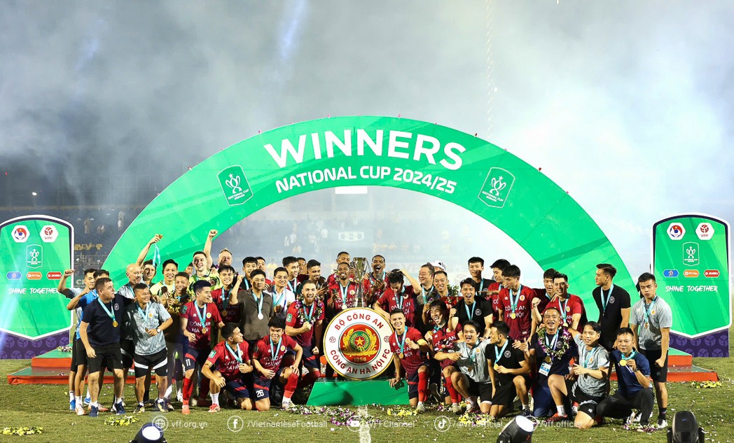 CLB Công An Hà Nội là đội đoạt Cúp Quốc gia 2024-2025