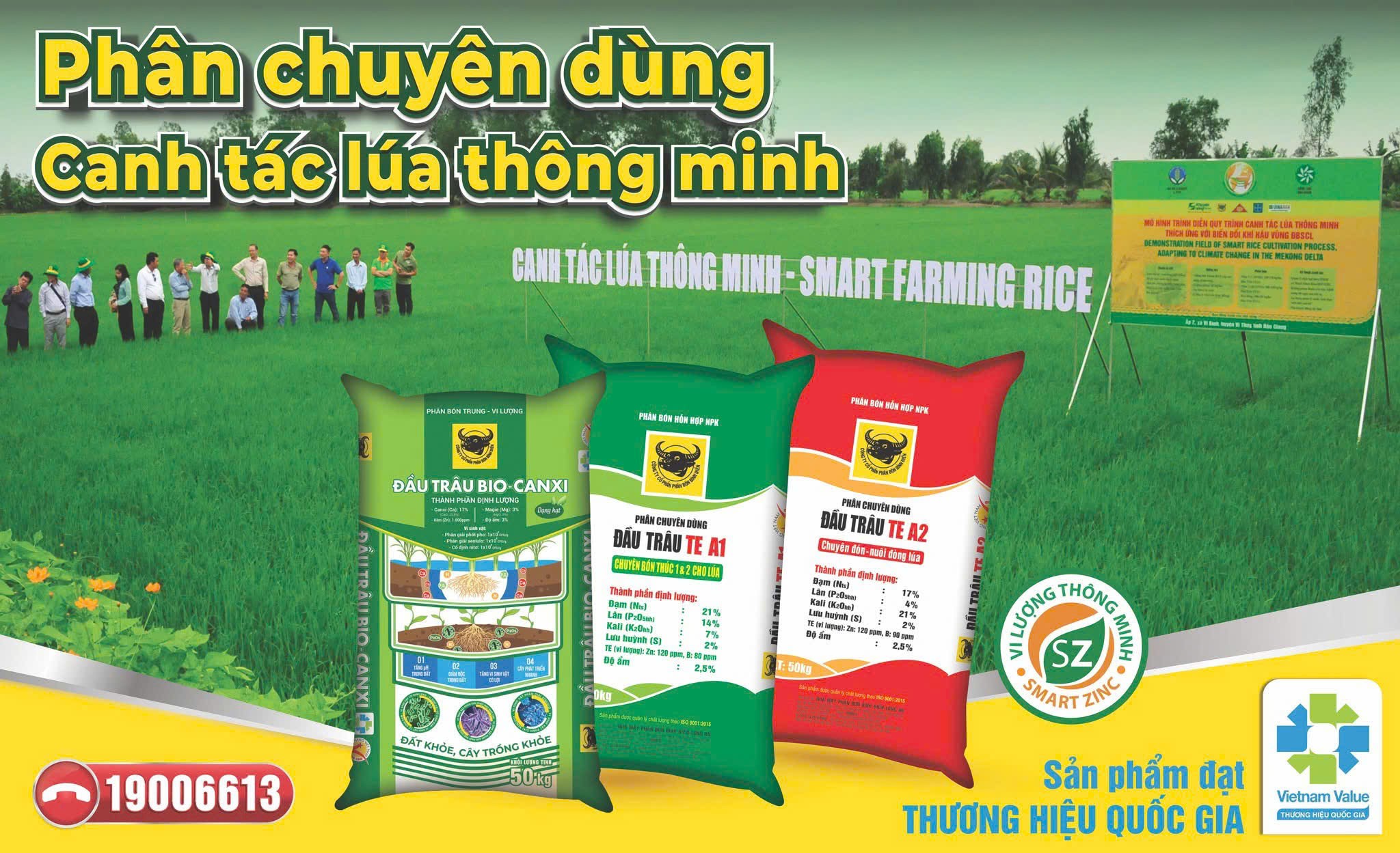 Đầu Trâu Bio-Canxi là minh chứng cho khả năng tích hợp công nghệ sinh học hiện đại vào sản phẩm phân bón truyền thống, hướng tới mục tiêu nông nghiệp thông minh, xanh và bền vững.