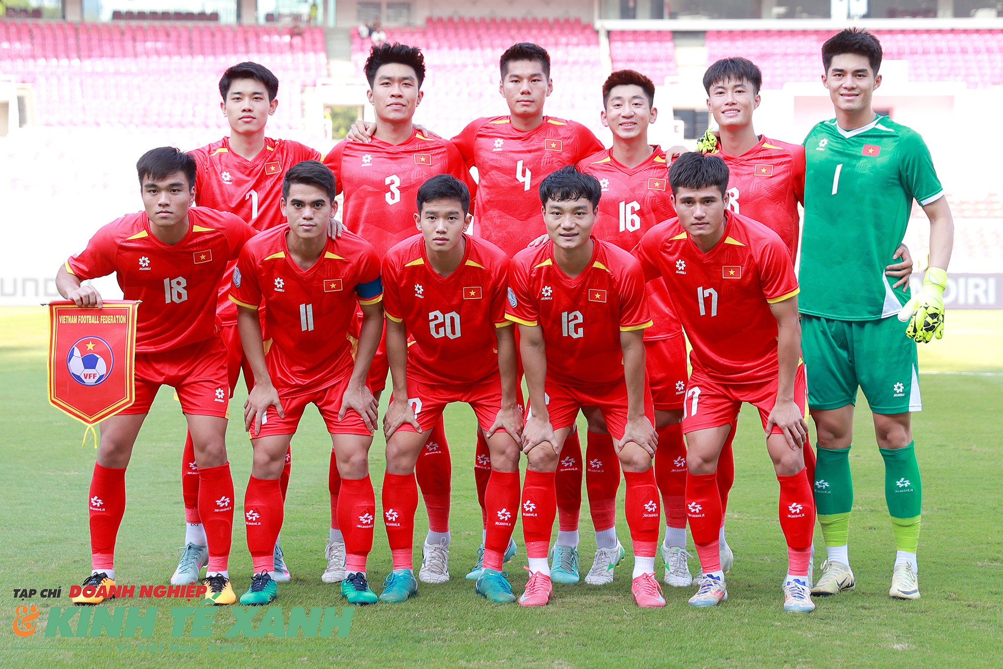 Đội hình xuất phát của đội tuyển U23 Việt Nam trong trận bán kết gặp U23 Philippines.