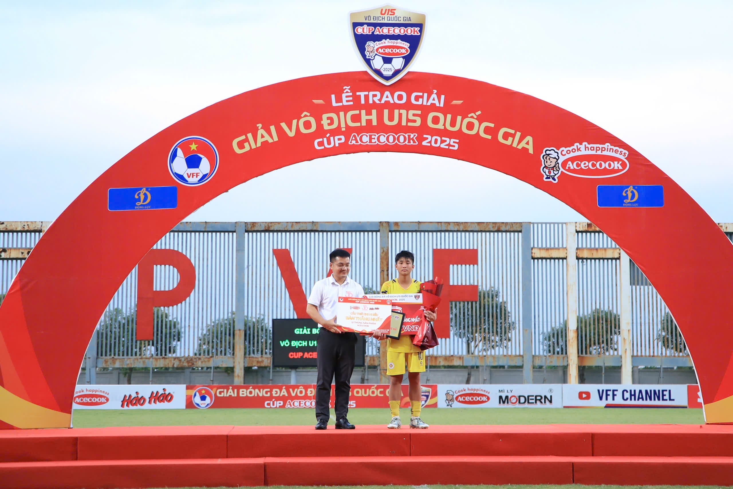 Cầu thủ ghi nhiều bàn thắng nhất: Trần Mạnh Quân, U15 Hà Nội