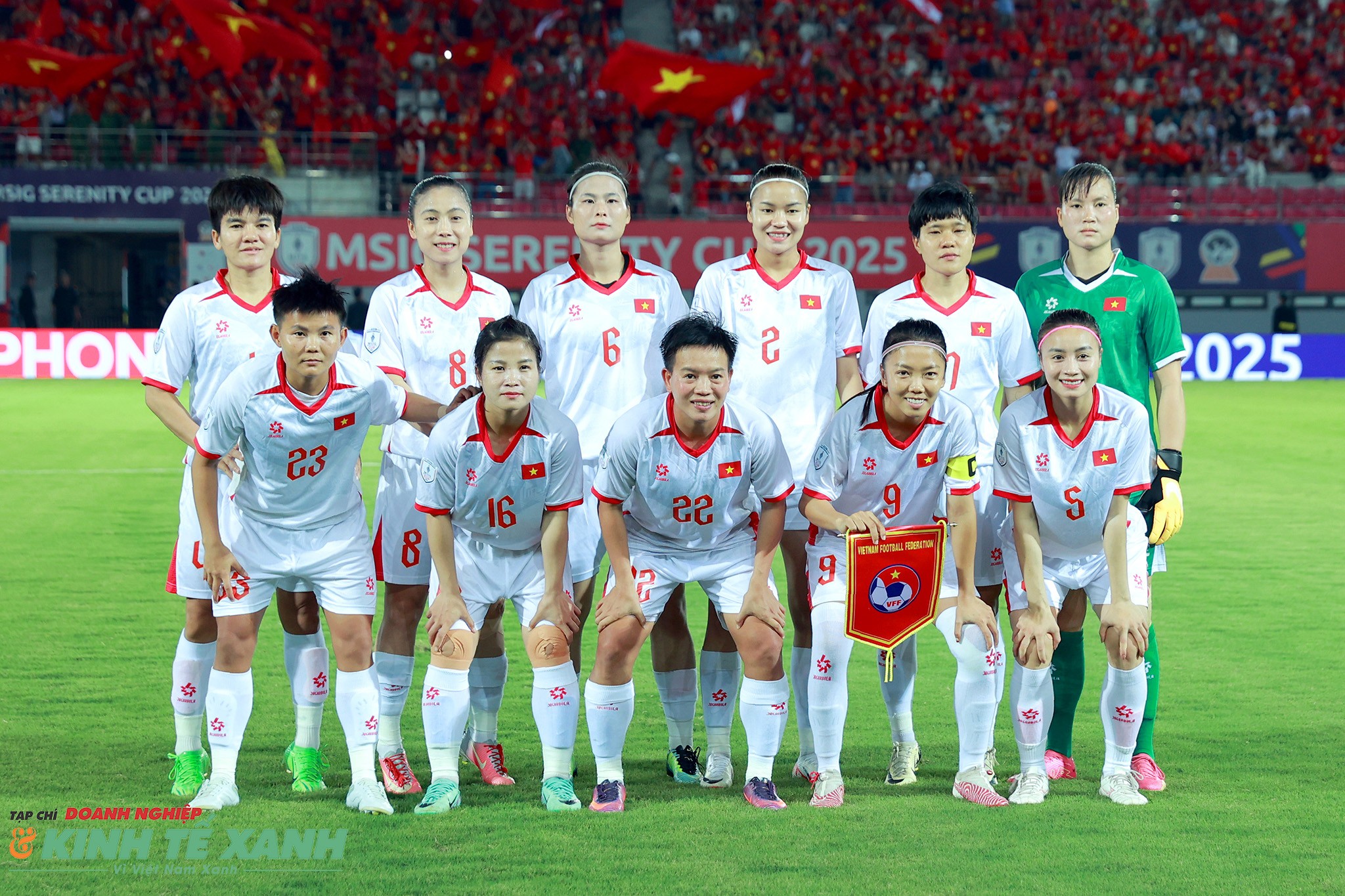Đội hình xuất phát của đội tuyển nữ Việt Nam trận gặp Nữ Indonesia