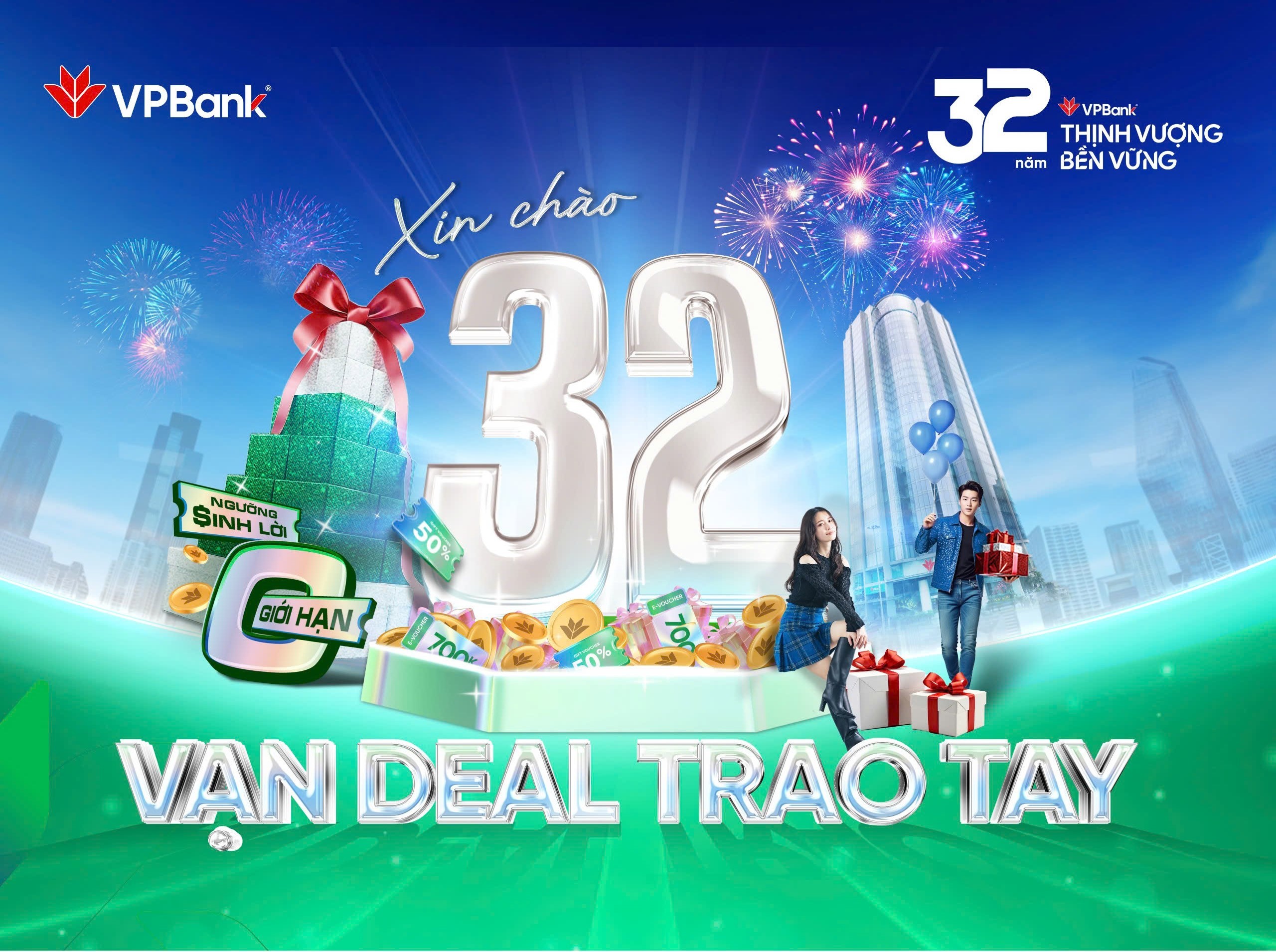 Mừng sinh nhật tuổi 32, VPBank triển khai vô vàn ưu đãi hấp dẫn