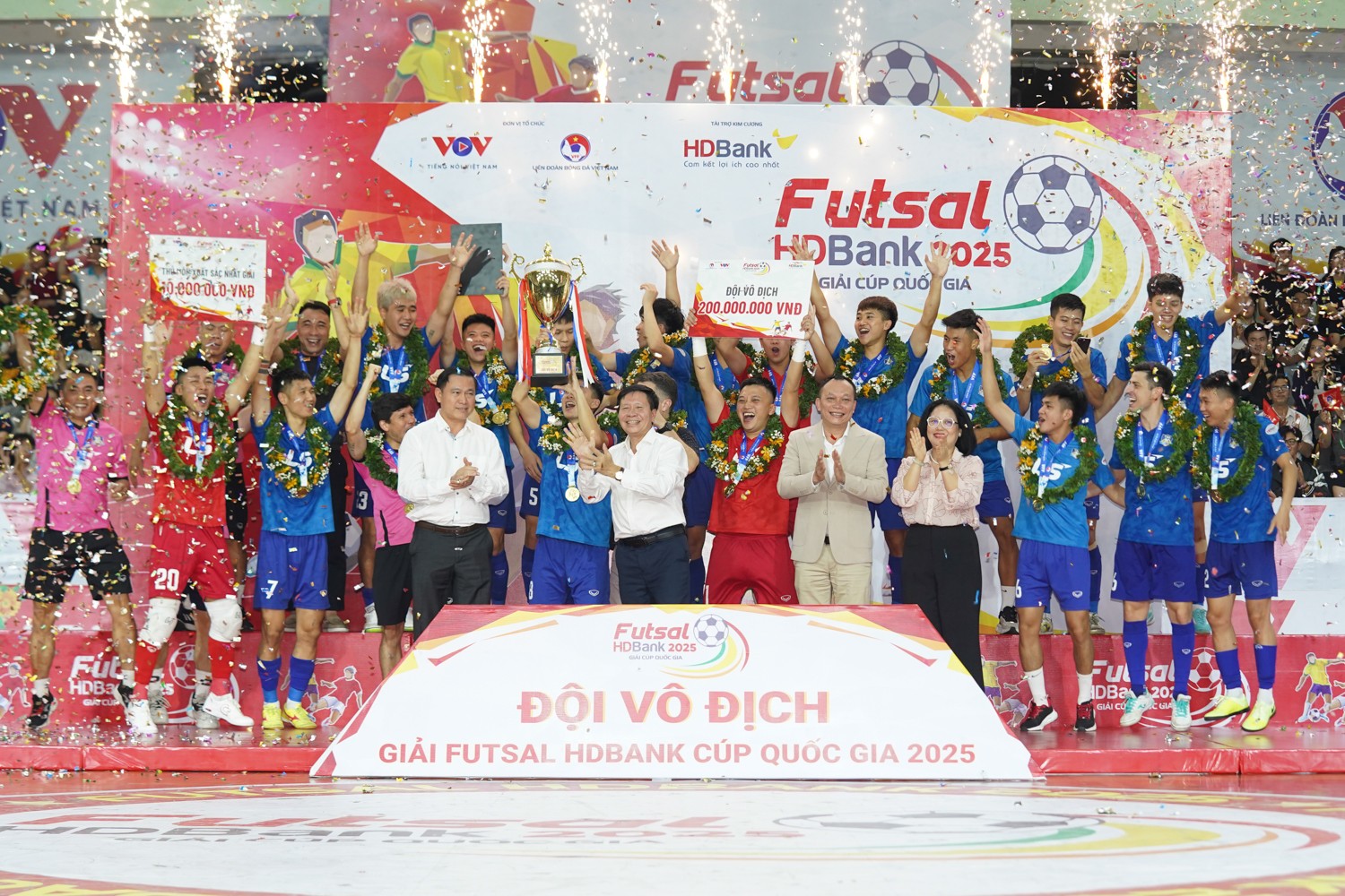 Thái Sơn Bắc bảo vệ thành công ngôi vô địch tại giải Futsal Cúp quốc gia 2025