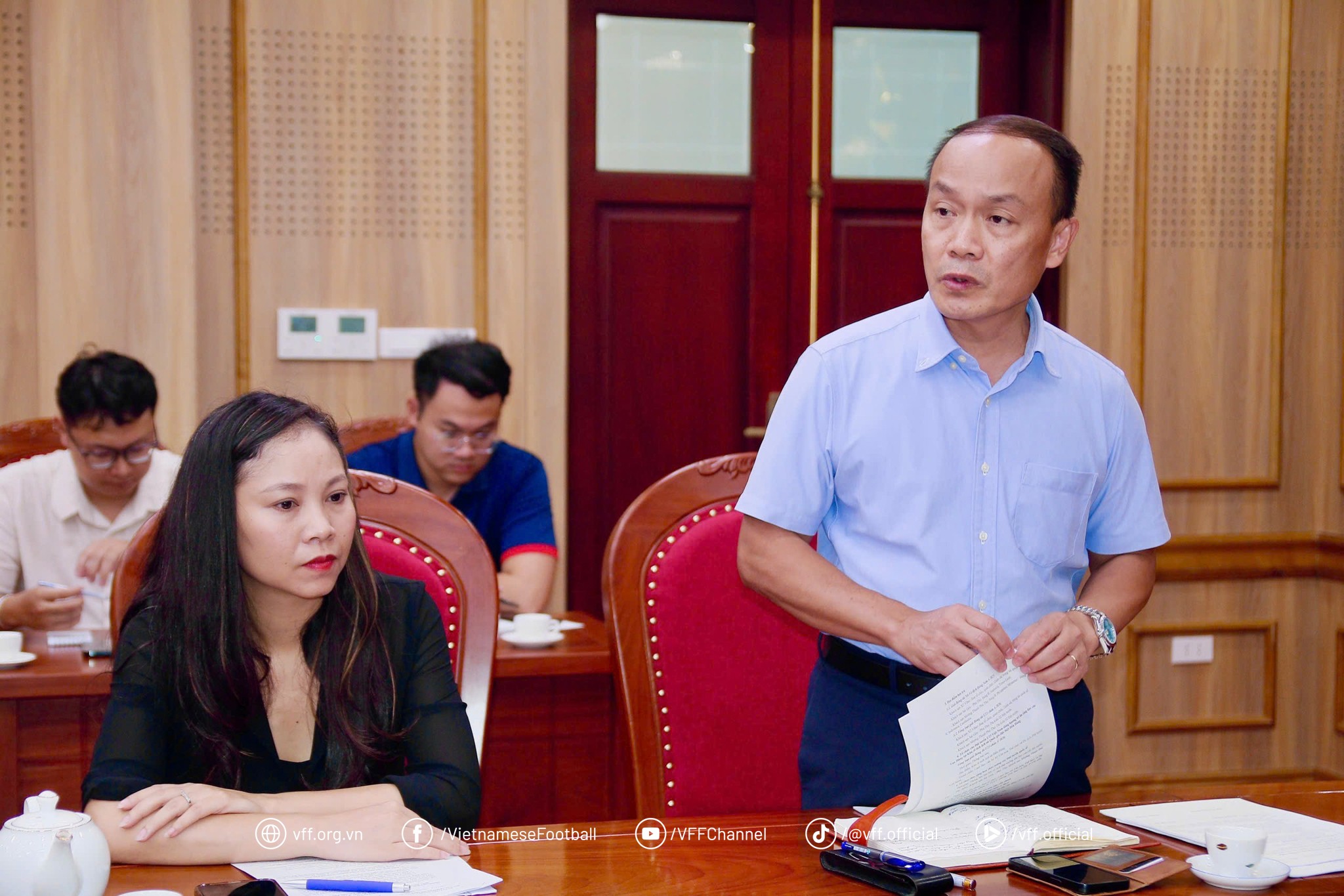 Tổng Thư ký Nguyễn Văn Phú phát biểu tại buổi họp với Ban Tổ chức Phú Thọ