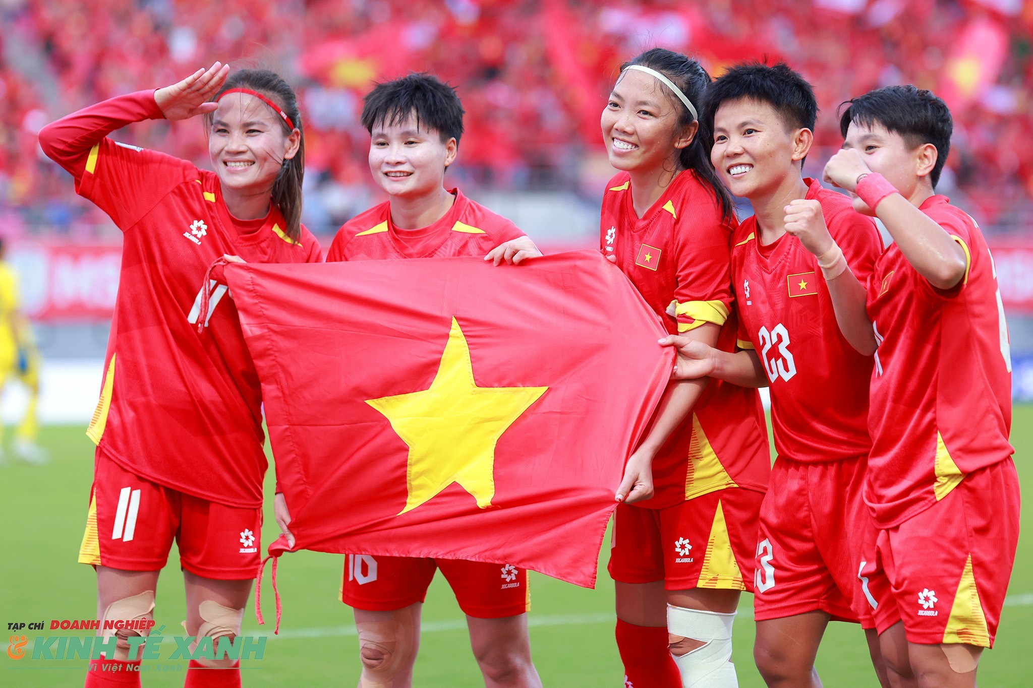 Tiền vệ Bích Thùy được vinh danh trong đội hình tiêu biểu giải vô địch Bóng đá nữ Đông Nam Á 2025