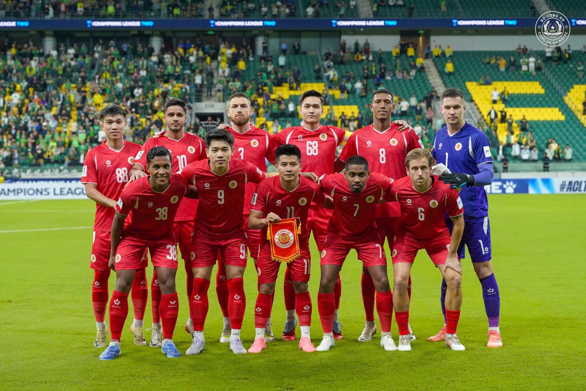 Đội hình xuất phát của CLB Công An Hà Nội trận gặp Beijing FC