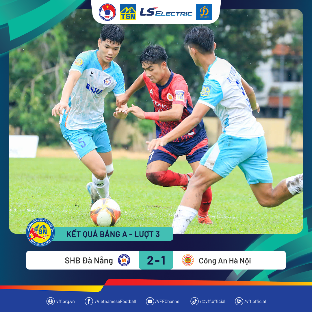 U17 SHB Đà Nẵng giành chiến thắng 2-1 trước U17 Công An Hà Nội