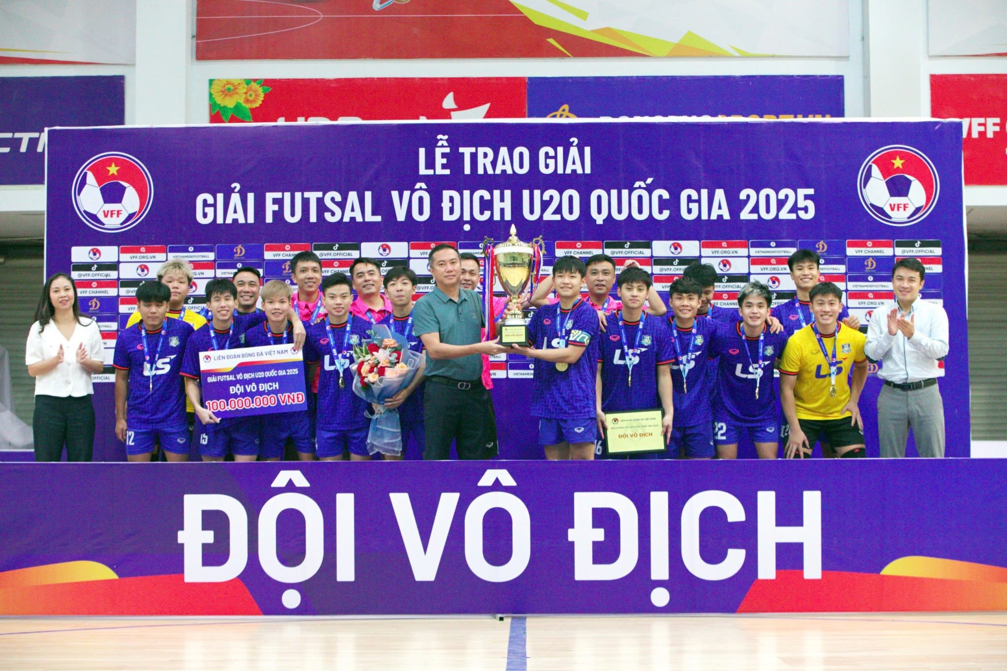 U20 Thái Sơn Bắc giành cúp vô địch giải futsal Vô địch U20 Quốc gia 2025