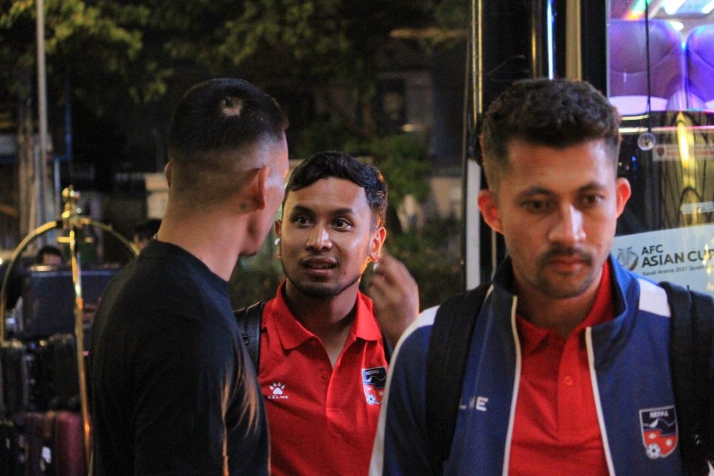 Các cầu thủ Nepal nhanh chóng di chuyển về Thủ Dầu Một, TP. Hồ Chí Minh để ổn định nơi lưu trú