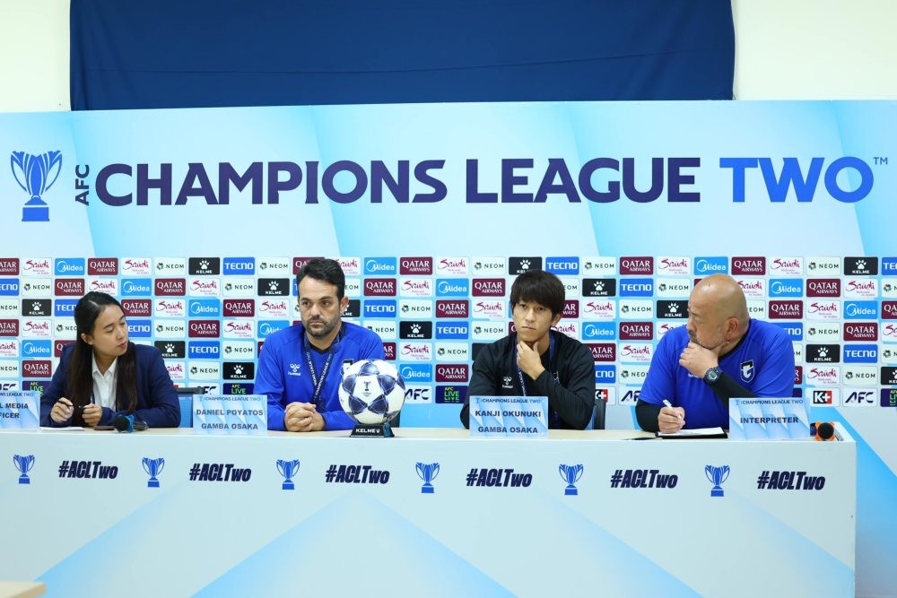 Họp báo trước trận lượt về giữa Nam Định FC và Gamba Osaka tại Bảng F, AFC Champions League Two 2025/26