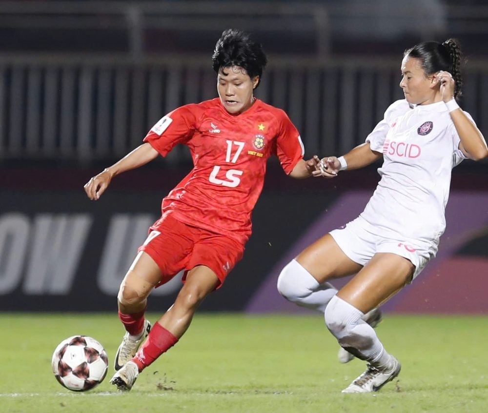 Trận đấu giữa CLB bóng đá nữ TP. Hồ Chí Minh và Stallion Laguna FC (Philippines) diễn ra sôi nổi, quyết liệt và hấp dẫn