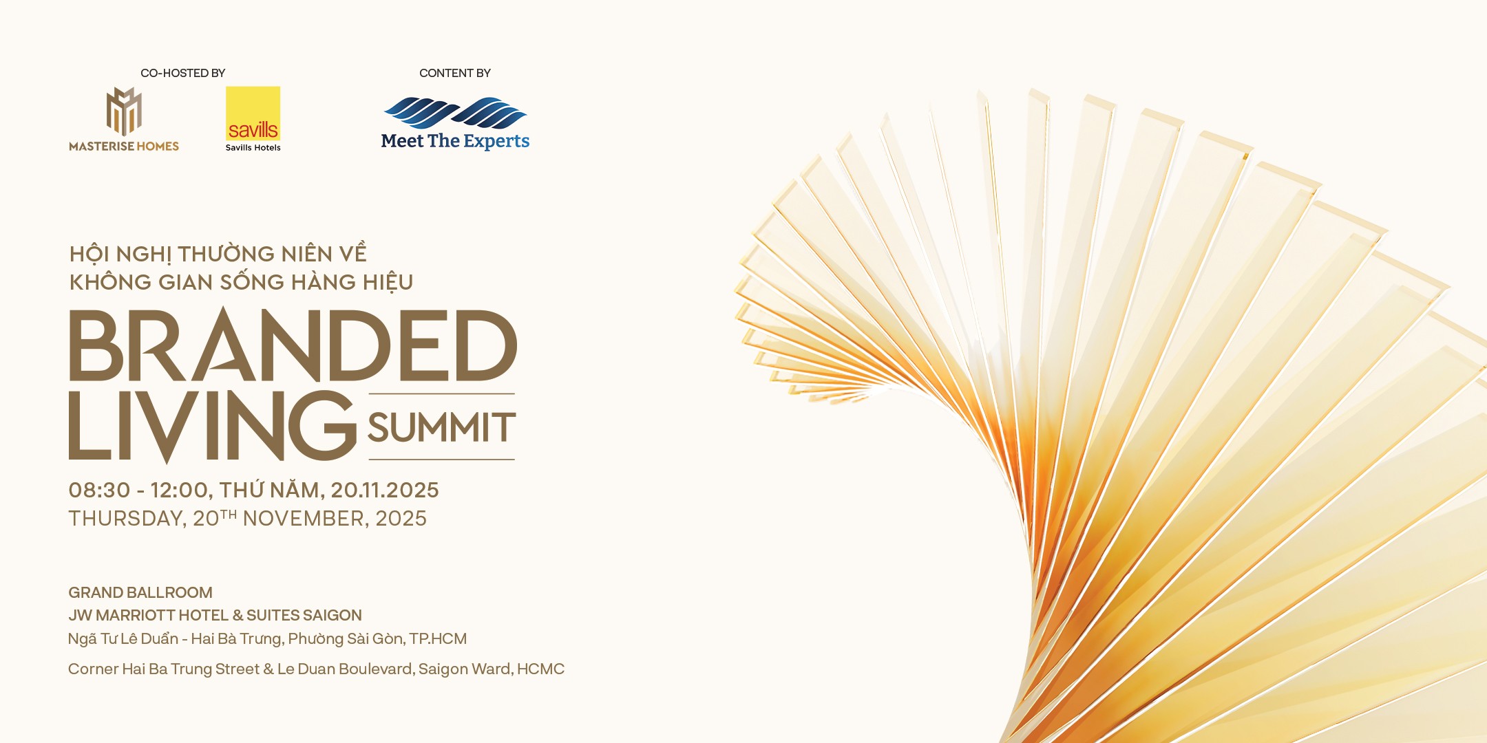 Branded Living Summit 2025 - Diễn đàn Không gian sống hàng hiệu đầu tiên tại Việt Nam do Masterise Homes khởi xướng và tổ chức. (Ảnh: Masterise Homes)