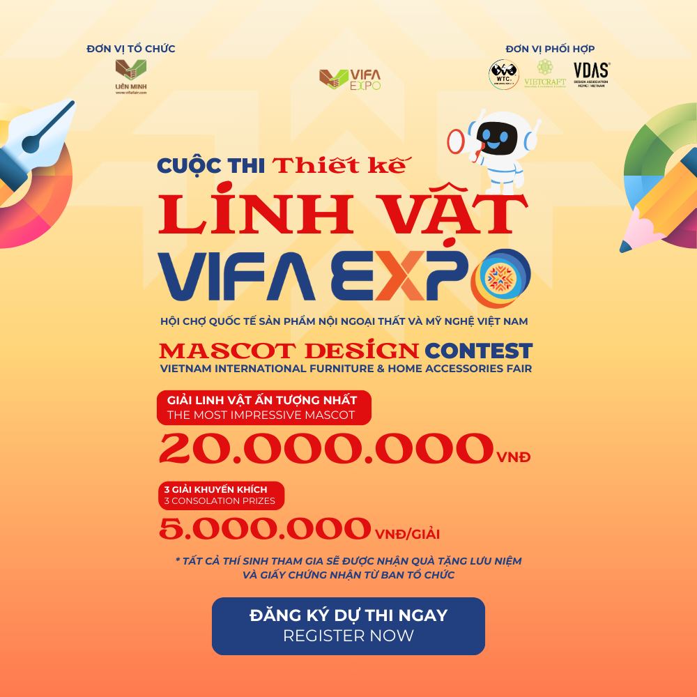 Cuộc thi Thiết lế Linh vật Vifa Expo nhận bài từ ngày 2/12/2025 đến hết ngày 10/2/2026.