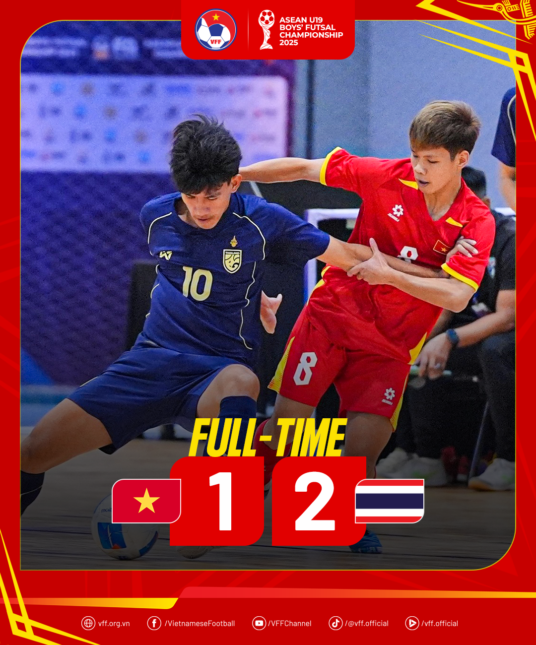 Với việc xếp nhì Bảng A, đội tuyển Futsal U19 Việt Nam sẽ gặp đội tuyển Futsal U19 Indonesia ở bán kết