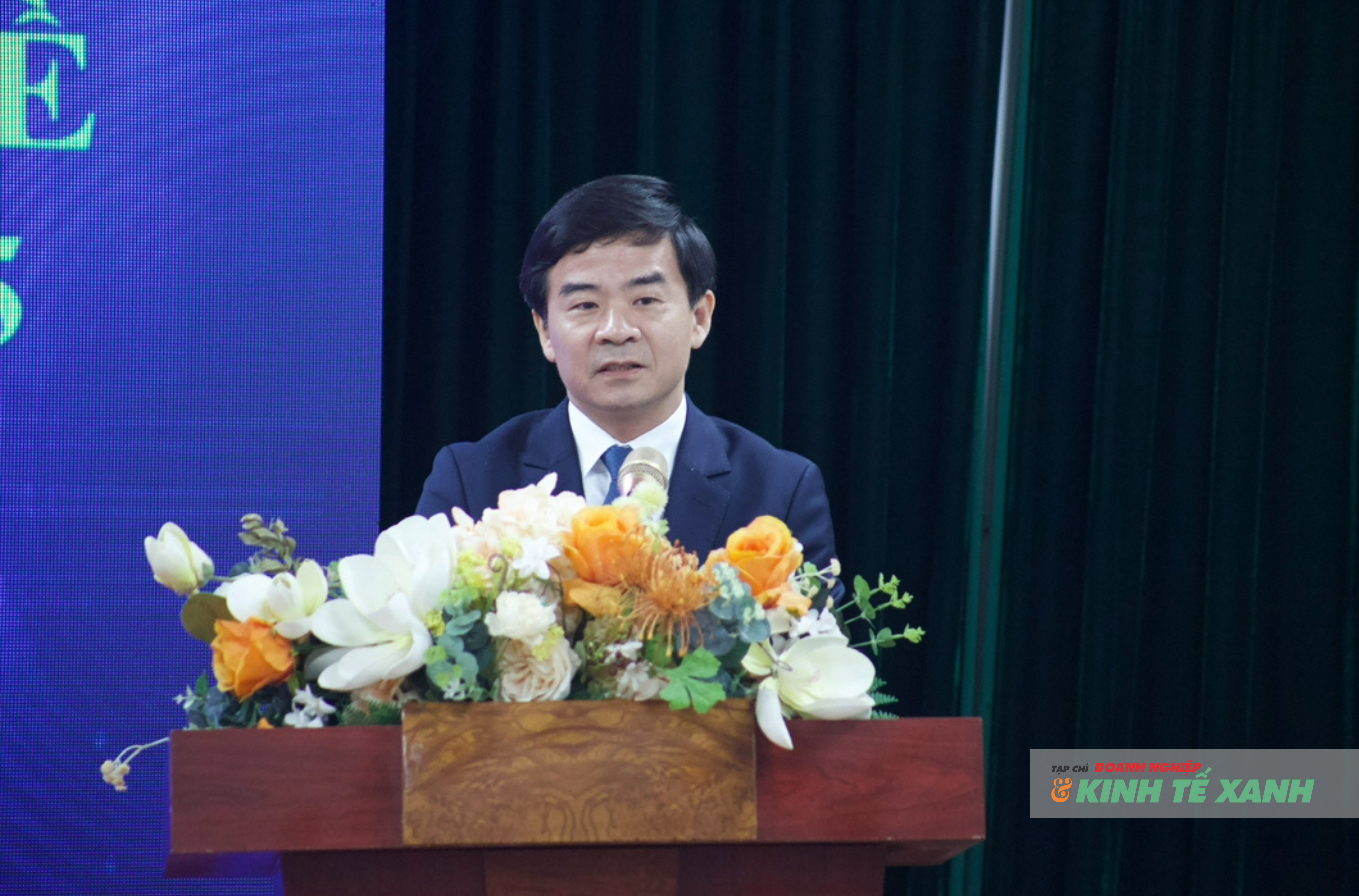 Ông Nguyễn Xuân Lưỡng – Phó Giám đốc Sở Nội vụ TP Hà Nội phát biểu khai mạc Phiên giao dịch việc làm chuyên đề dành cho bộ đội xuất ngũ.