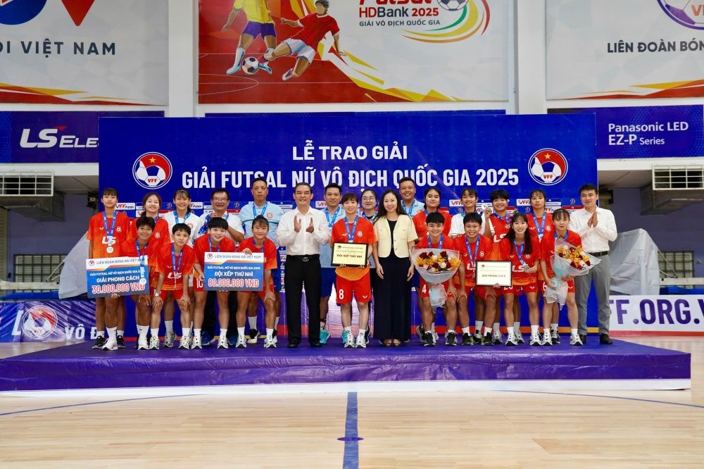 CLB Futsal nữ TP. Hồ Chí Minh giành ngôi Á quân giải Futsal nữ Vô địch Quốc gia 2026 (Ảnh: VFF).