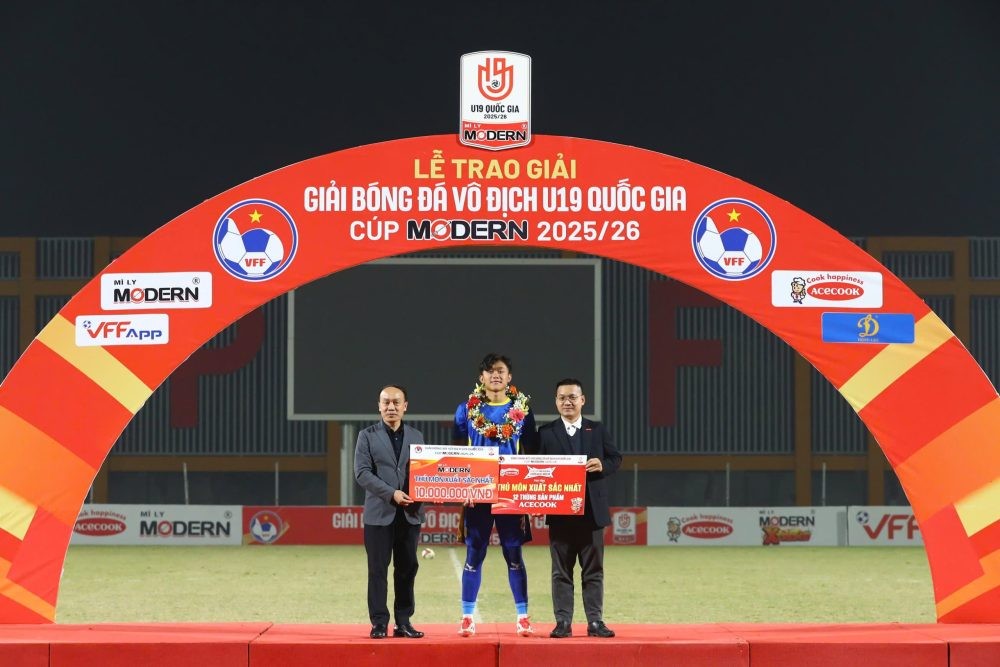 Thủ môn xuất sắc nhất giải: Nguyễn Bảo Ngọc, U19 Sông Lam Nghệ An