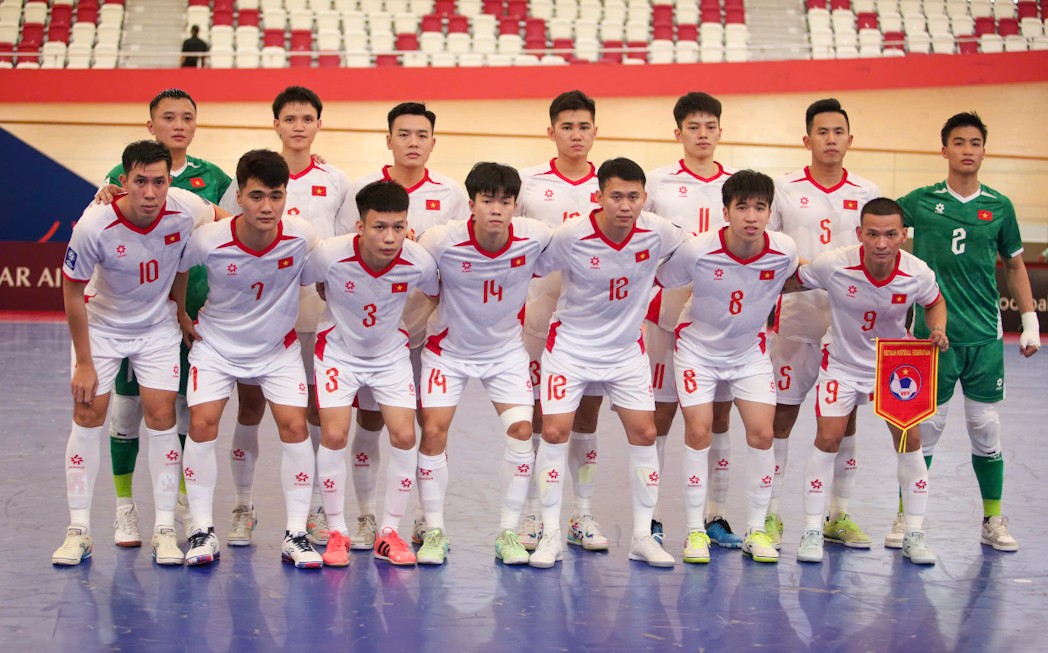 Đội hình ra sân của đội tuyển futsal Việt Nam trận gặp Lebanon