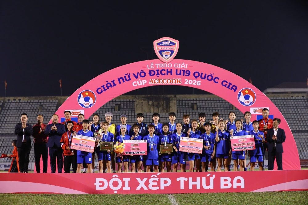 Đội xếp thứ ba: U19 nữ Thái Nguyên T&T