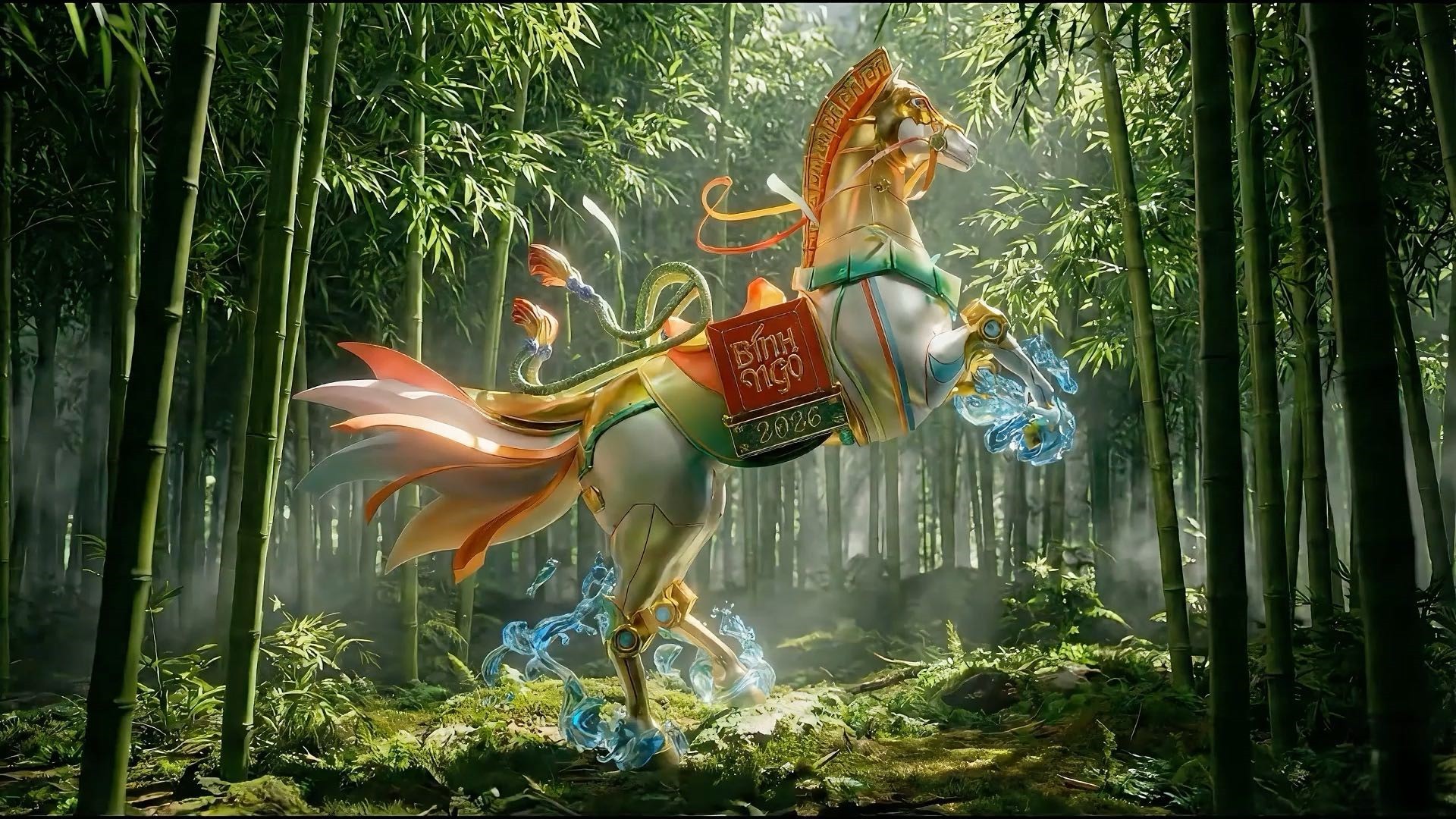 Phối cảnh linh vật tại Lễ hội.