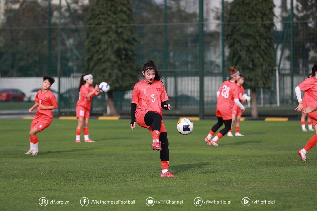 U20 nữ Việt Nam tích cực tập luyện, hướng tới vòng chung kết giải vô địch U20 nữ châu Á 2026