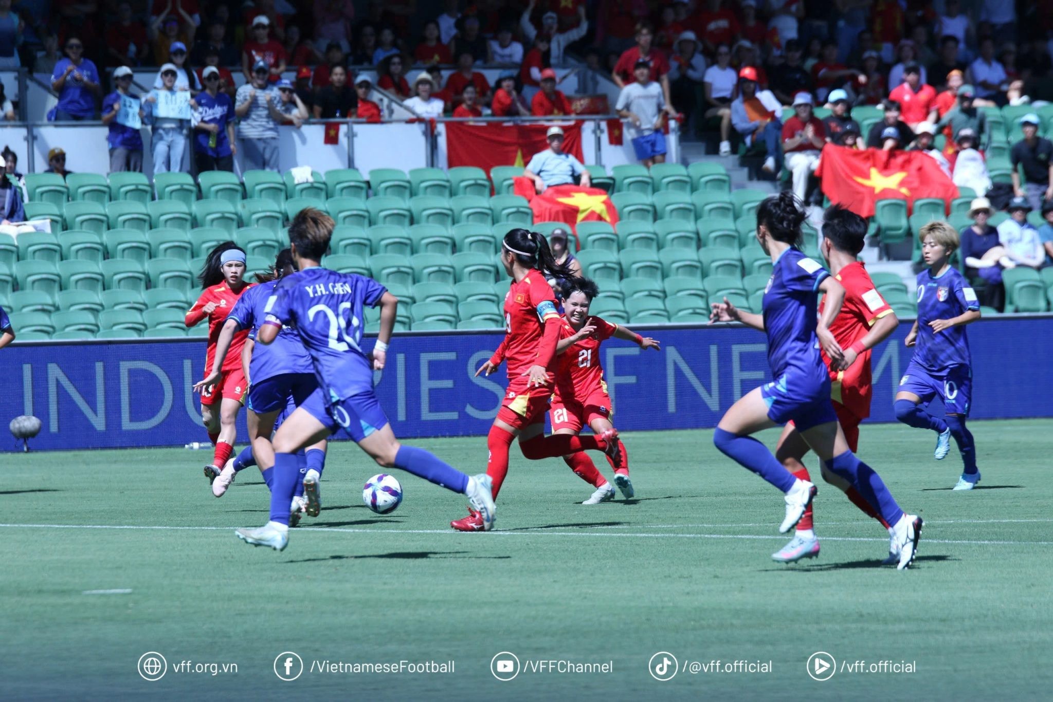 Đội tuyển nữ Việt Nam hụt bước trước đội tuyển nữ Đài Bắc Trung Hoa ở lượt trận thứ hai Bảng C