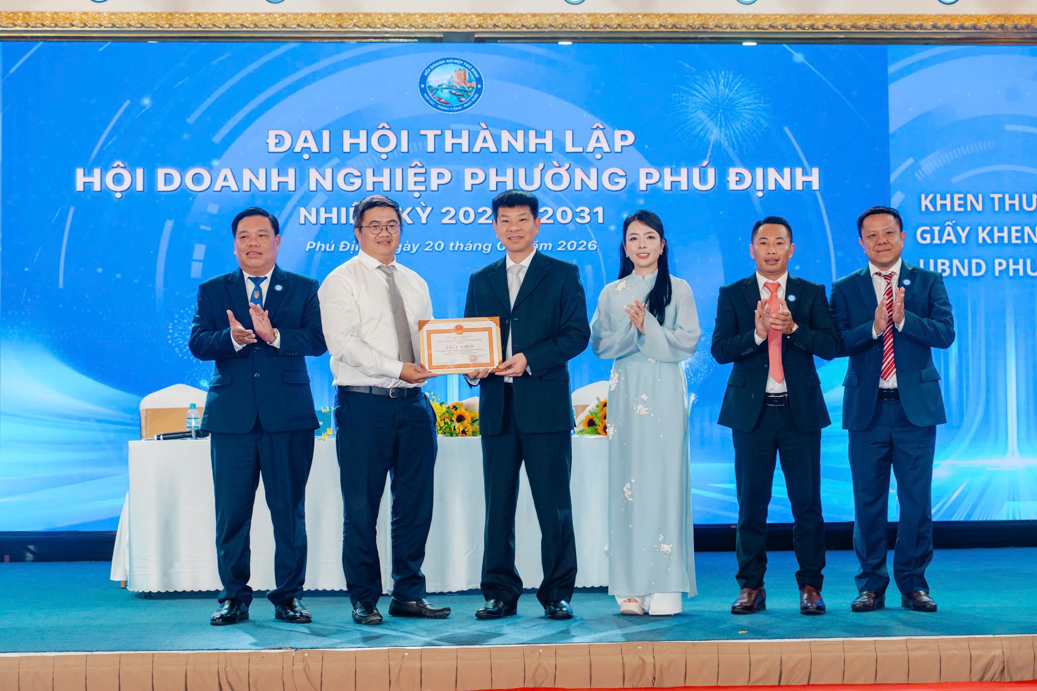 Thành lập Hội Doanh nghiệp phường Phú Định, thúc đẩy liên kết kinh tế bền vững