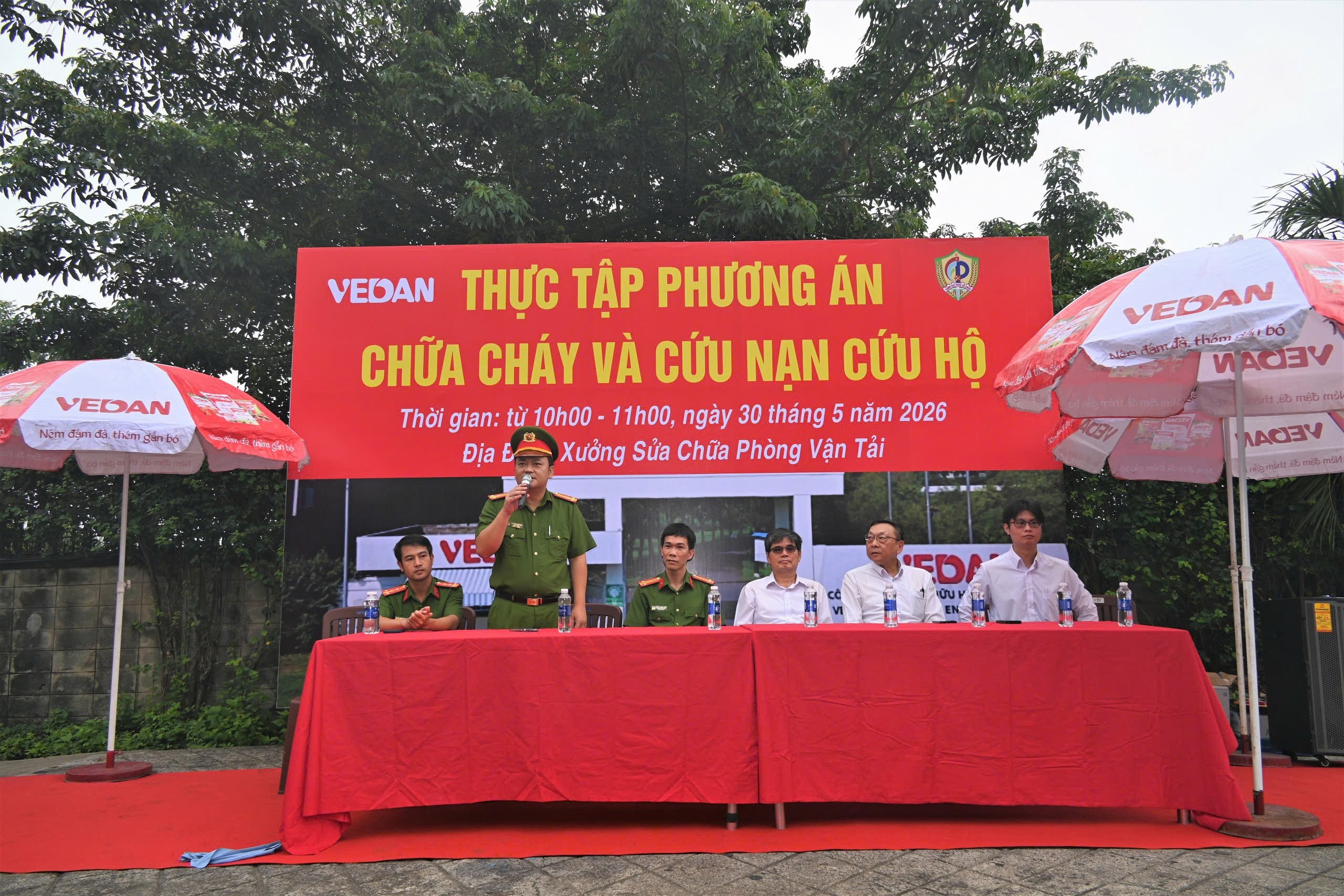 Vedan diễn tập phòng cháy chữa cháy và cứu nạn cứu hộ, nâng cao văn hóa an toàn lao động