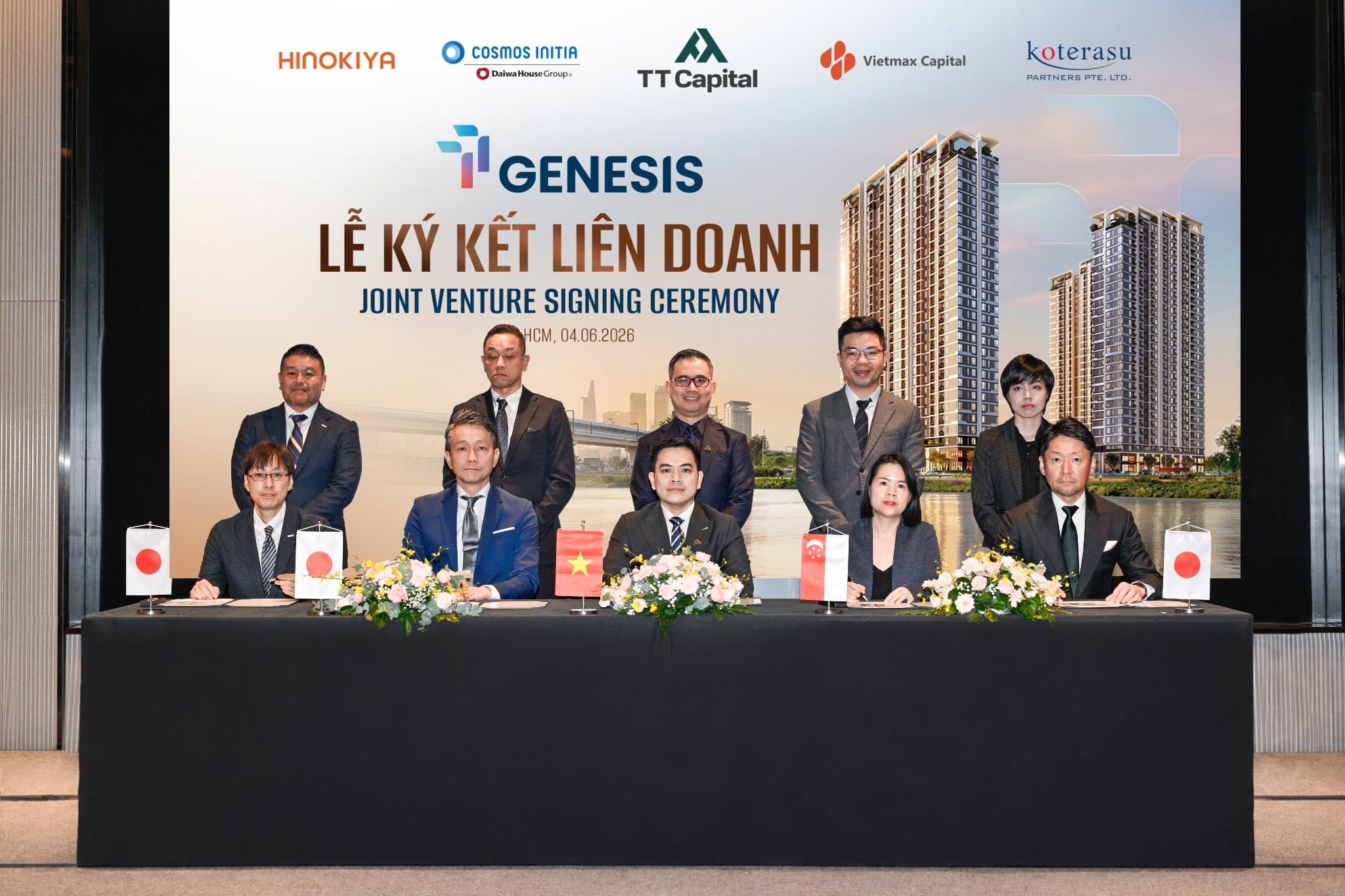 Các đối tác Việt Nam, Singapore, Nhật Bản lập liên doanh phát triển dự án bất động sản TT GENESIS