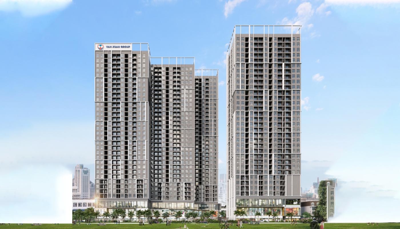 Phối cảnh dự án Happy One Mori tọa lạc tại khu vực Lái Thiêu (Thuận An) do Vạn Xuân Group phát triển.