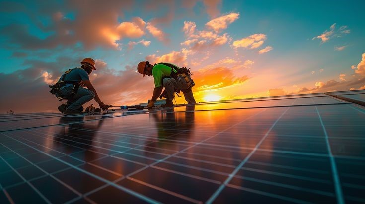 Điện mặt trời mái nhà đang được thúc đẩy tại các cơ sở sản xuất, khu công nghiệp và trung tâm thương mại tại TP.HCM. (Ảnh minh hoạ)