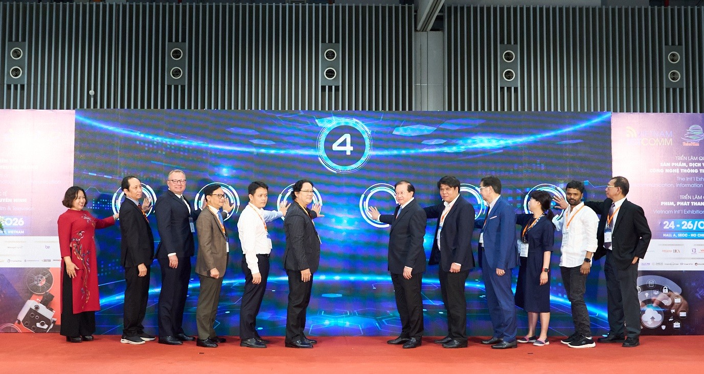 Vietnam ICTCOMM và Telefilm Vietnam 2026 chính thức khai mạc vào sáng ngày 24/6. 