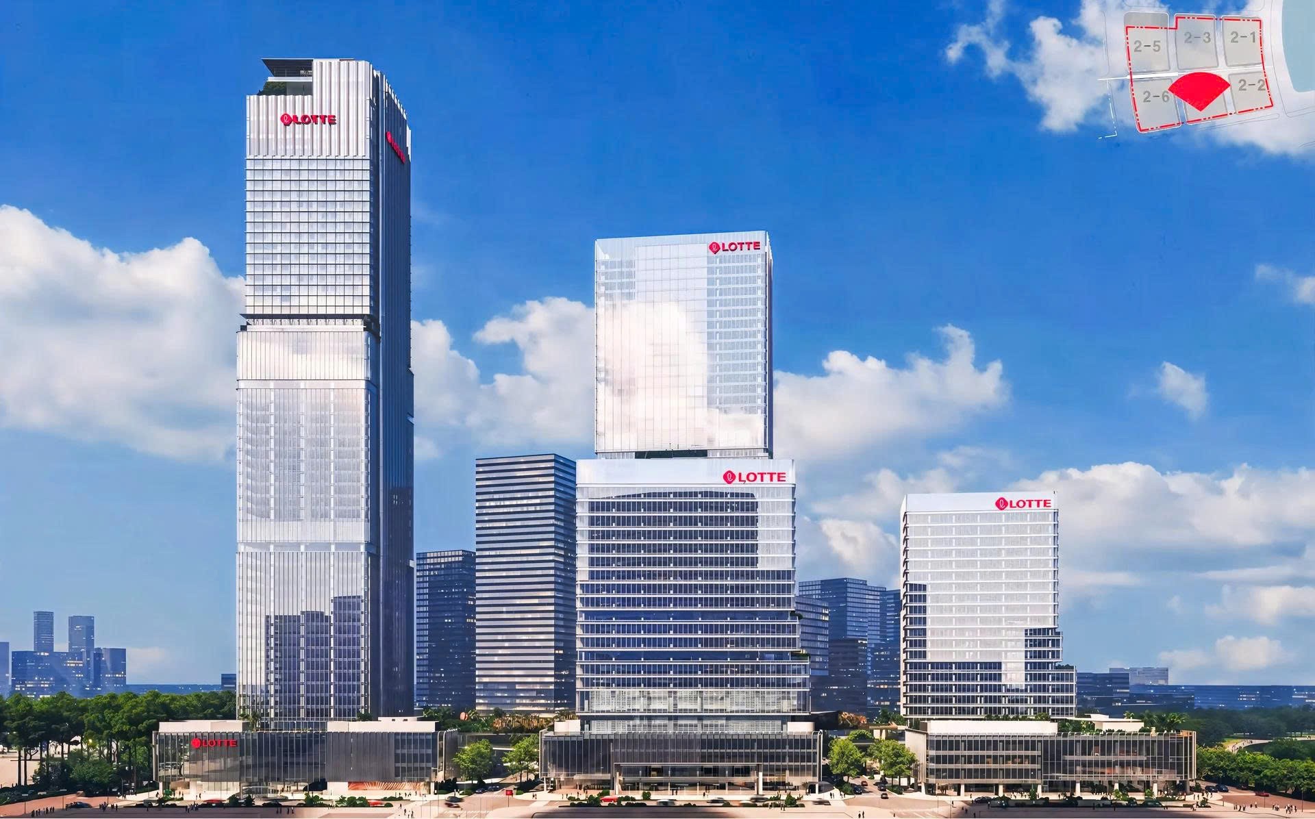 Phối cảnh dự án Lotte Eco Smart City Thu Thiem. 